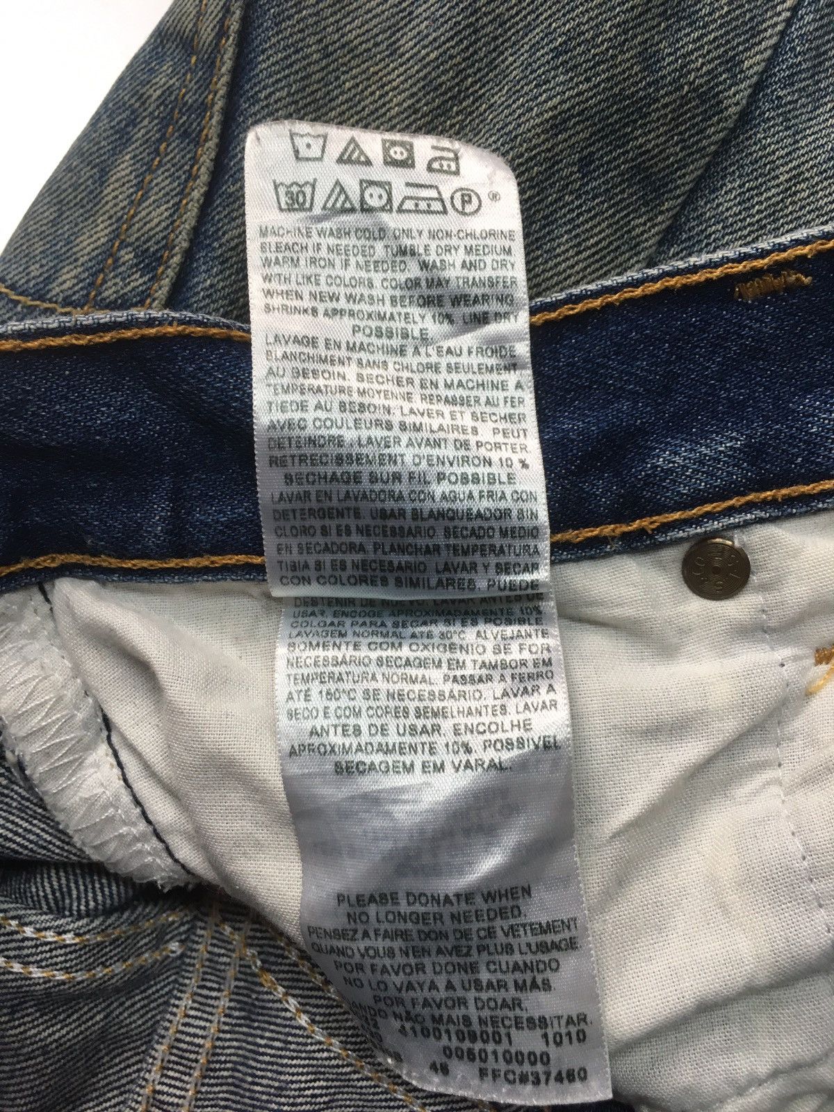 Levi's Vintage Clothing × Vintage Vintage Levi’s 501 distressed jeans Size US 29 - 16 Thumbnail