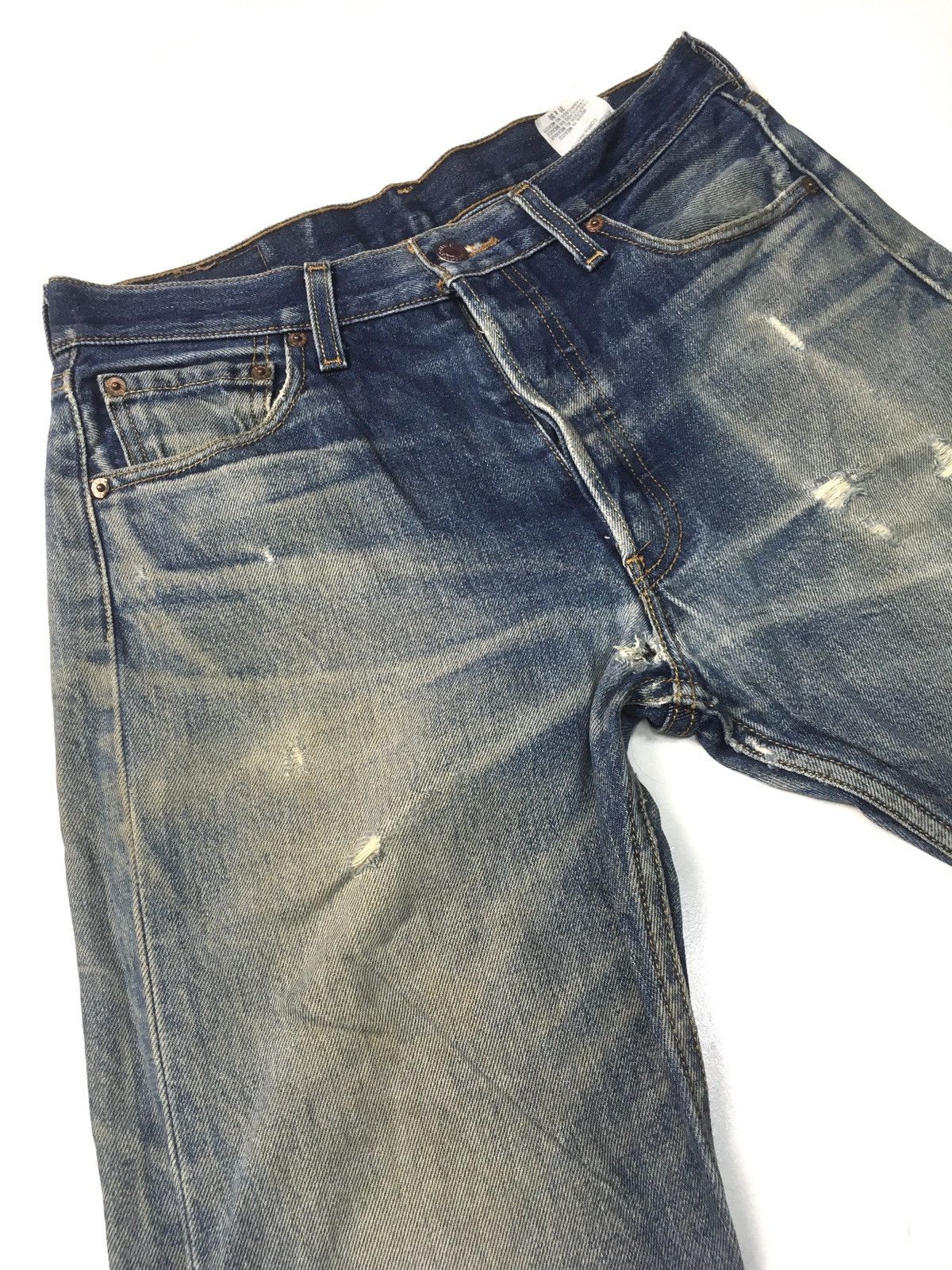 Levi's Vintage Clothing × Vintage Vintage Levi’s 501 distressed jeans Size US 29 - 10 Thumbnail