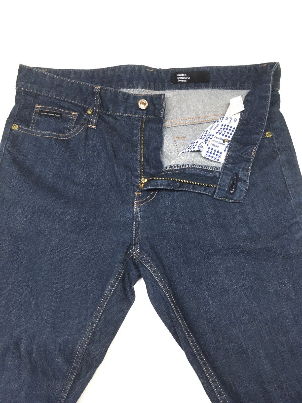 Codes Combine × Japanese Brand × Vintage Codes combine blue denim skinny fit Size US 32 / EU 48 - 6 Thumbnail