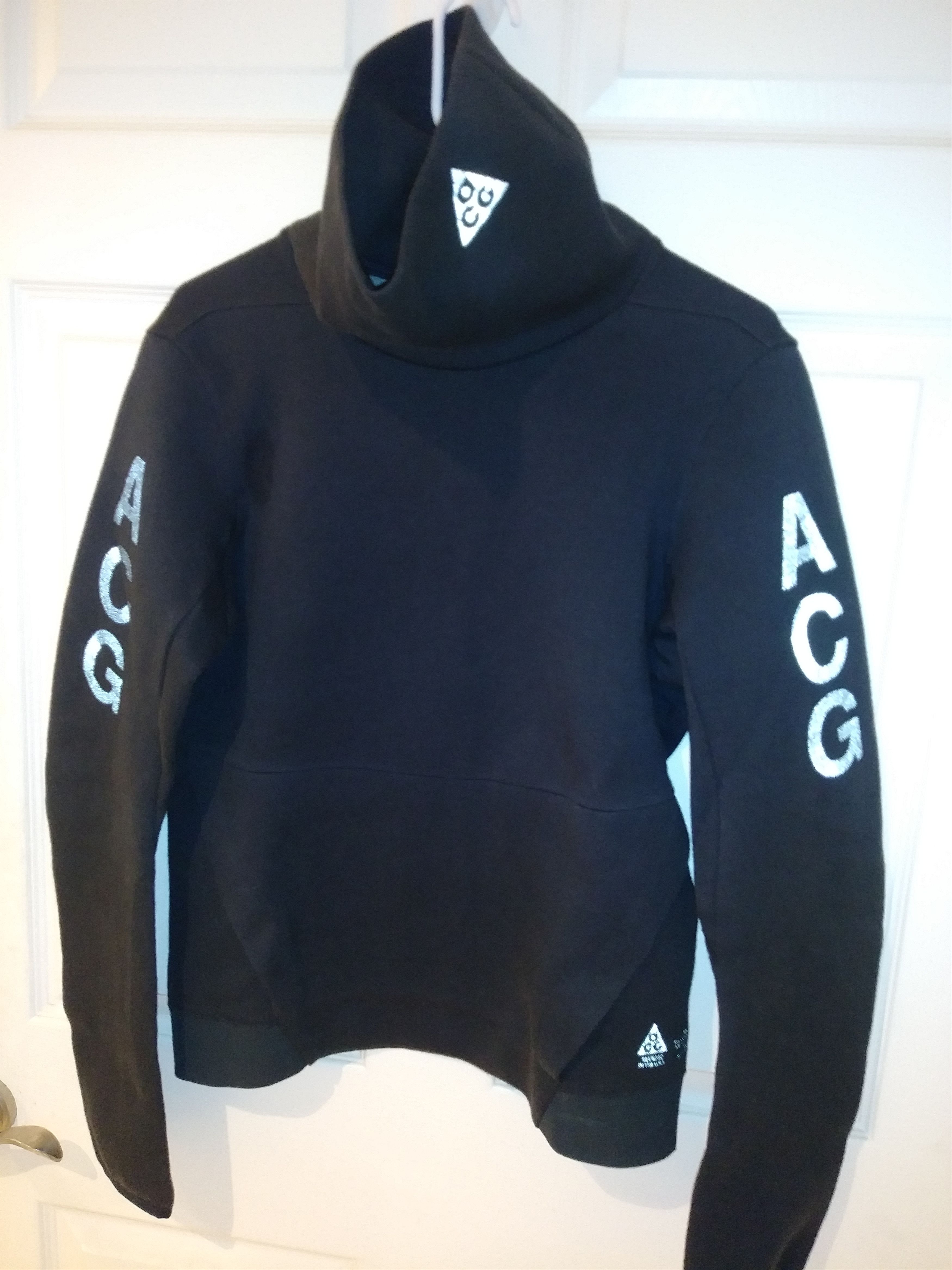 Pre-owned Nike Lab Acg Tech Fleece Funnel Neck Sweater Small In Black