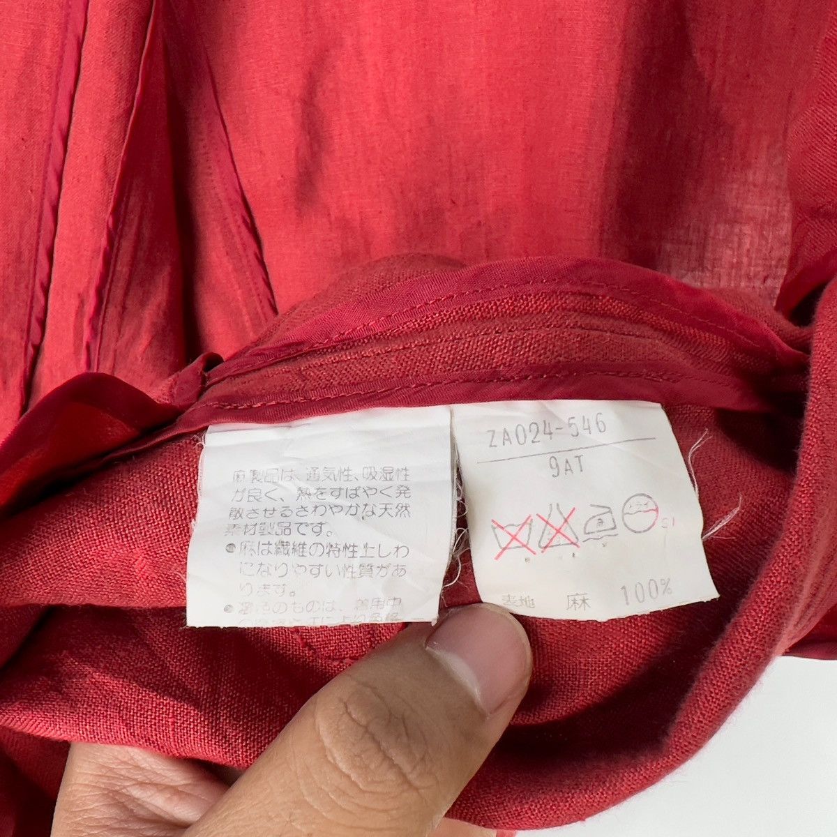 Karl Lagerfeld × Vintage Vintage KARL LAGERFELD Blazer Short Sleeve Red Colour Size M / US 6-8 / IT 42-44 - 10 Thumbnail