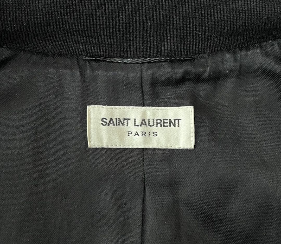 Saint Laurent Paris Saint Laurent Rhinestone patchwork leather jacket Size US S / EU 44-46 / 1 - 5 Thumbnail