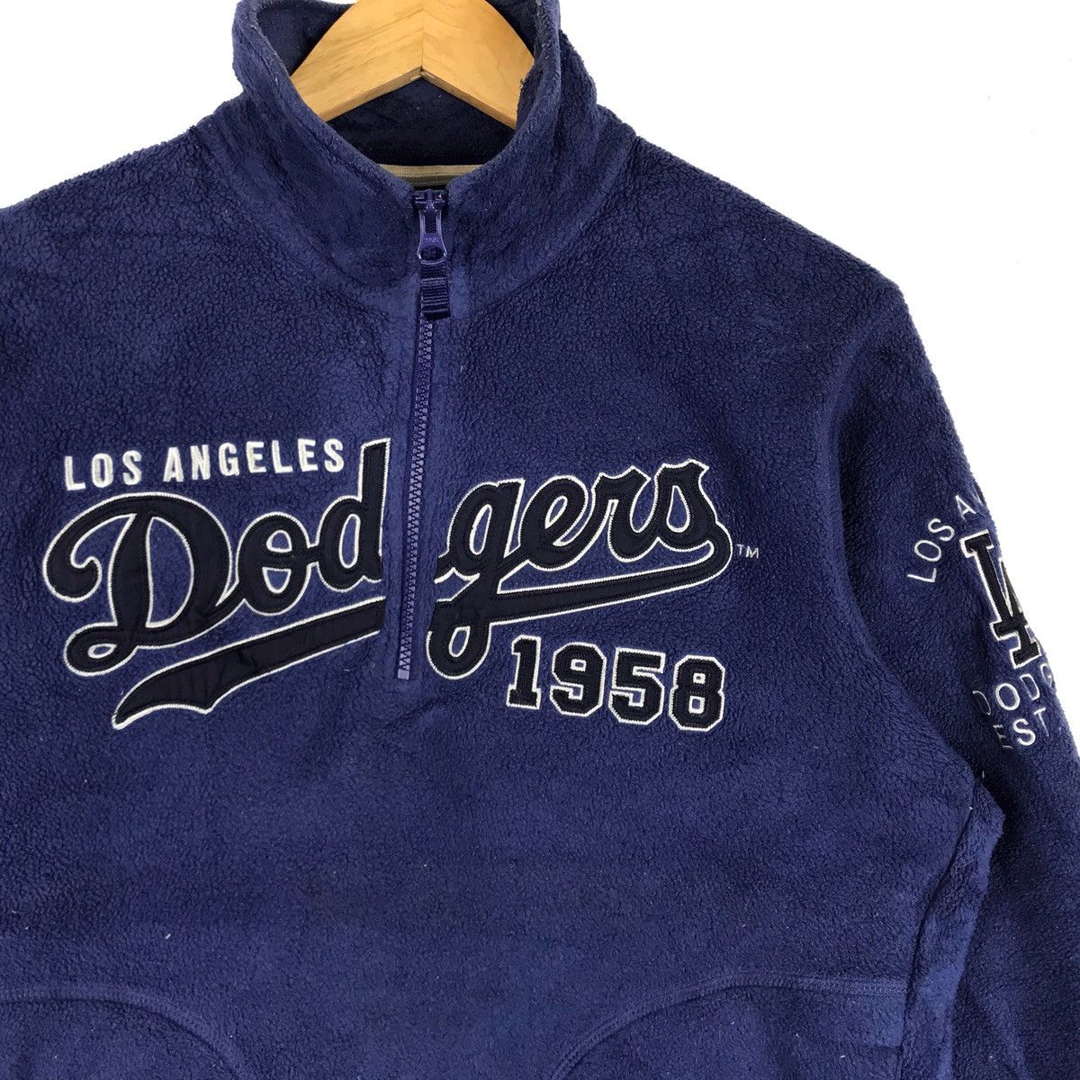 MLB Vintage LA DODGERS Fleece Los Angeles Major League Baseball Size US L / EU 52-54 / 3 - 2 Thumbnail