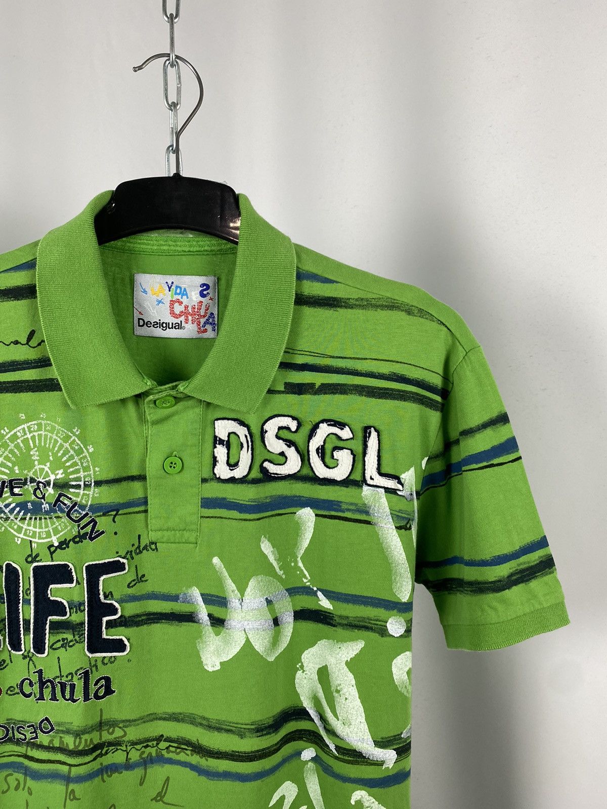 Desigual Desigual polo T-shirts green streetwear size M Size US M / EU 48-50 / 2 - 2 Thumbnail