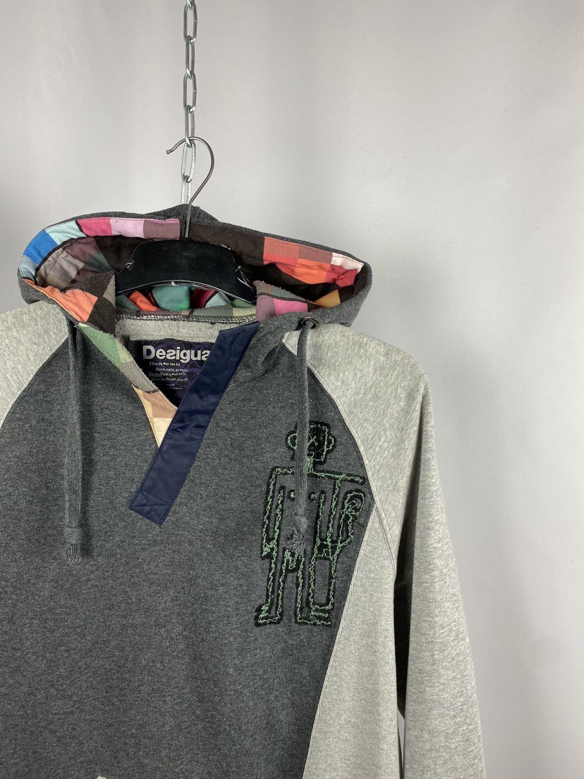 Desigual Desigual hoodie designer streetwear gray size L Size US L / EU 52-54 / 3 - 2 Thumbnail