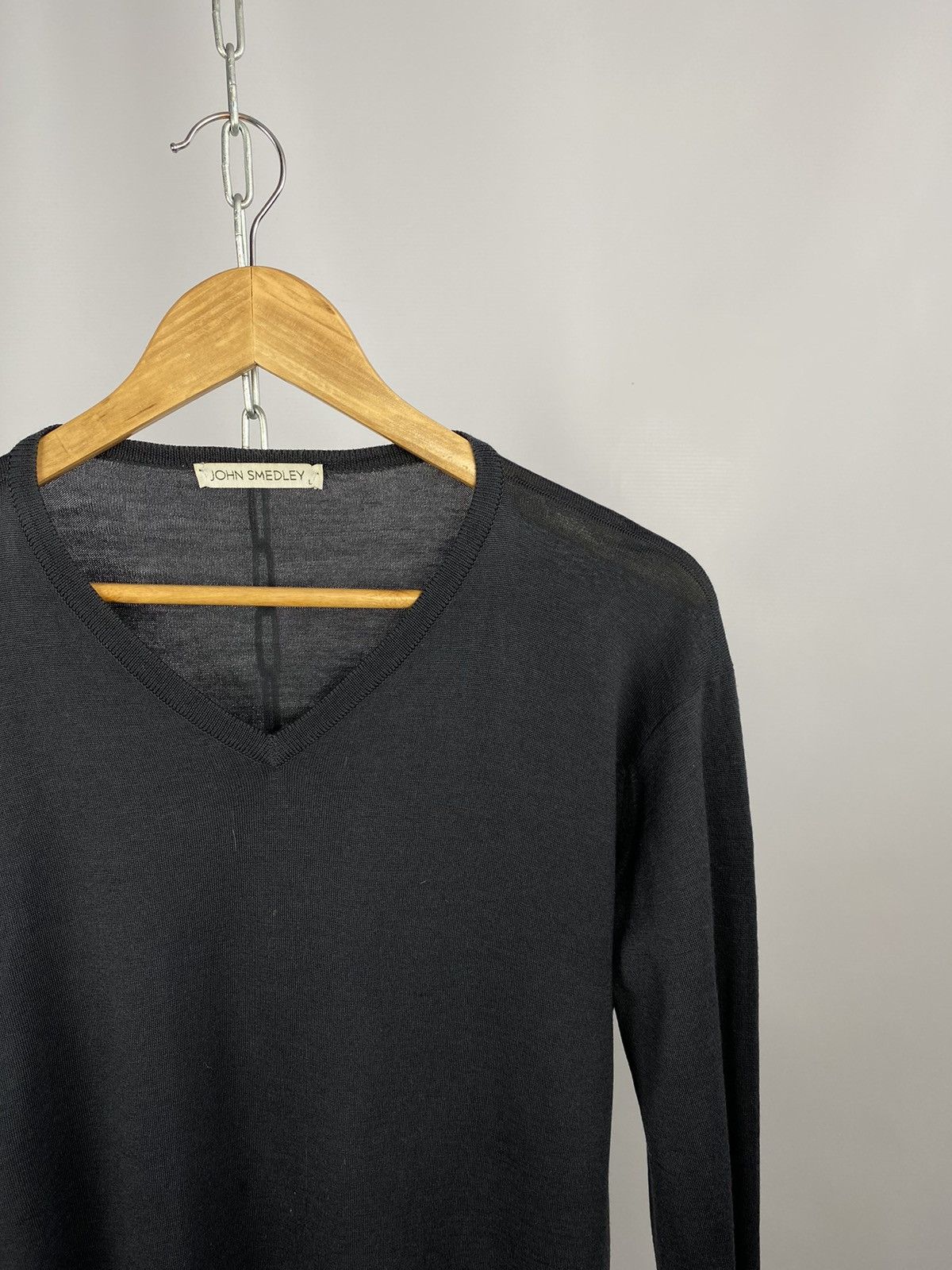 John Smedley John Smedley sweater luxury streetwear grey size L Size US L / EU 52-54 / 3 - 2 Thumbnail