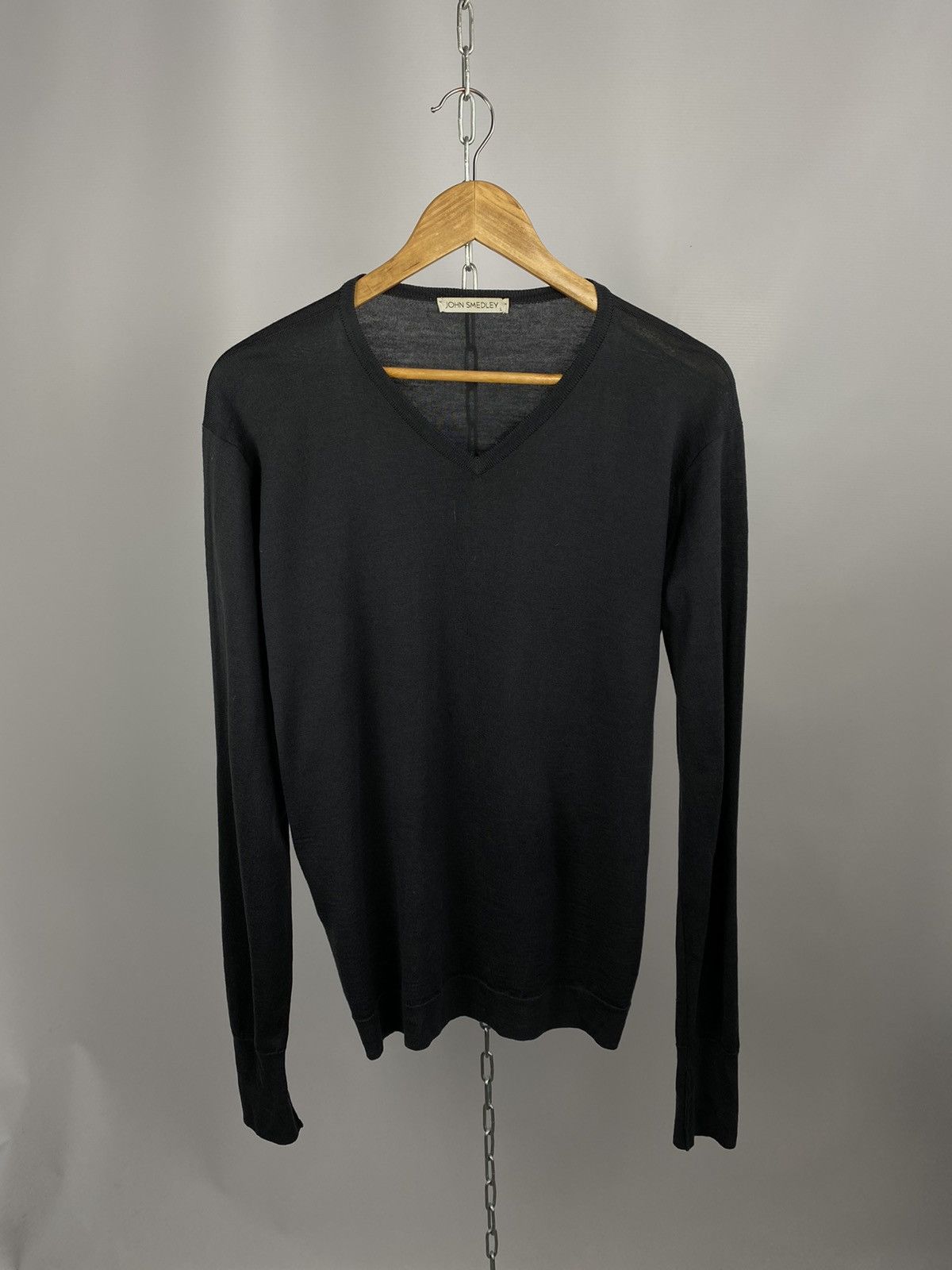 John Smedley John Smedley sweater luxury streetwear grey size L Size US L / EU 52-54 / 3 - 1 Thumbnail
