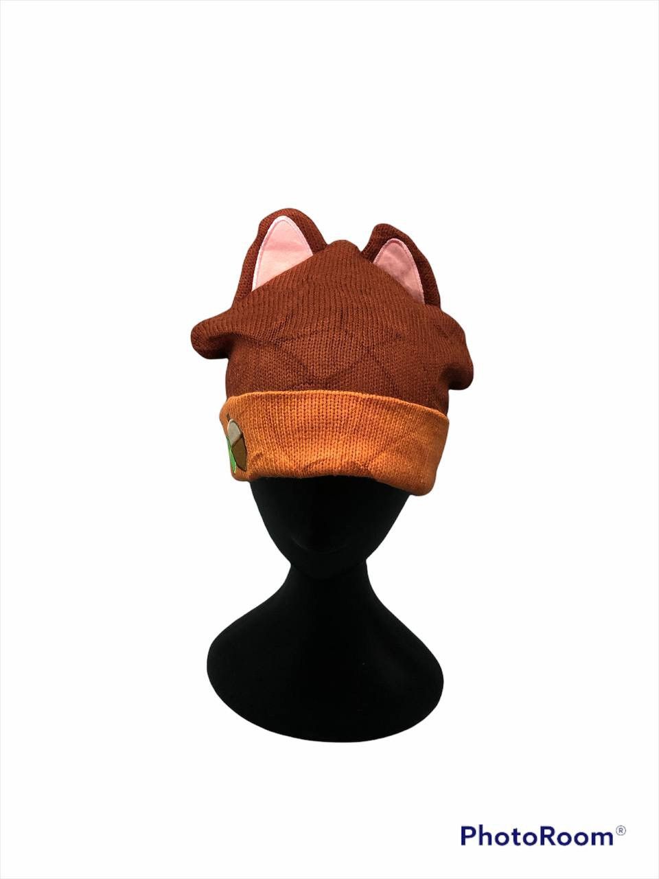 image of Disney Devil Horn Beanie Hat in Orange, Men's