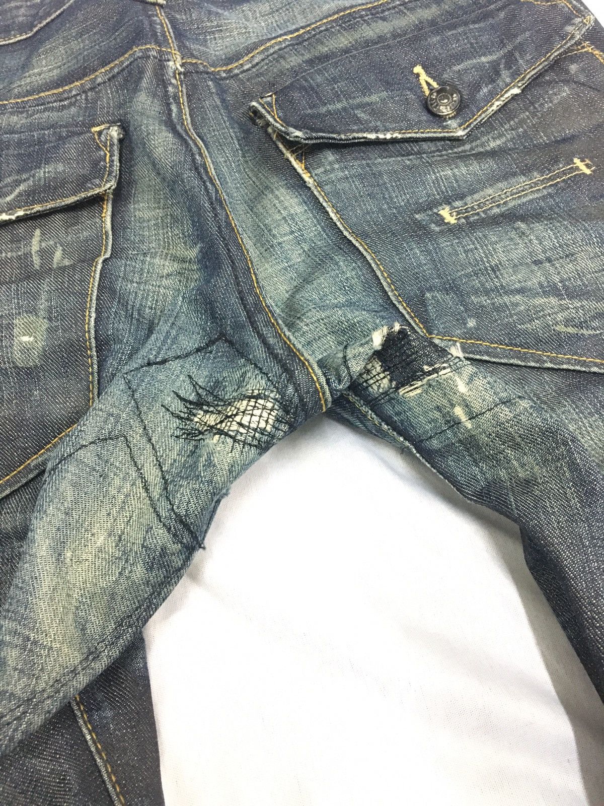Japanese Brand Japanbrand Fit & Lad by H&M Distressed Ripped Denim Size US 34 / EU 50 - 7 Thumbnail