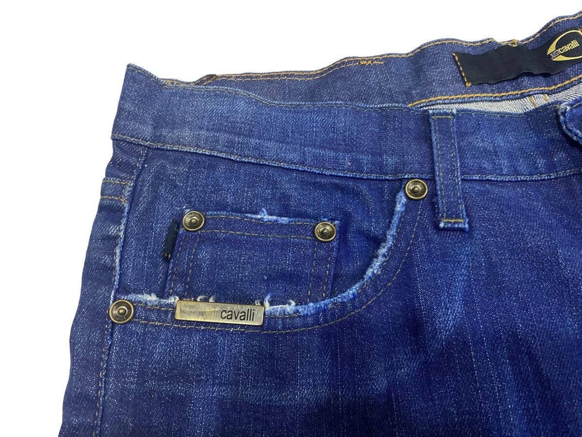 Roberto Cavalli Rare JUST CAVALLI indigo blue flared denim Size 30" / US 8 / IT 44 - 4 Thumbnail