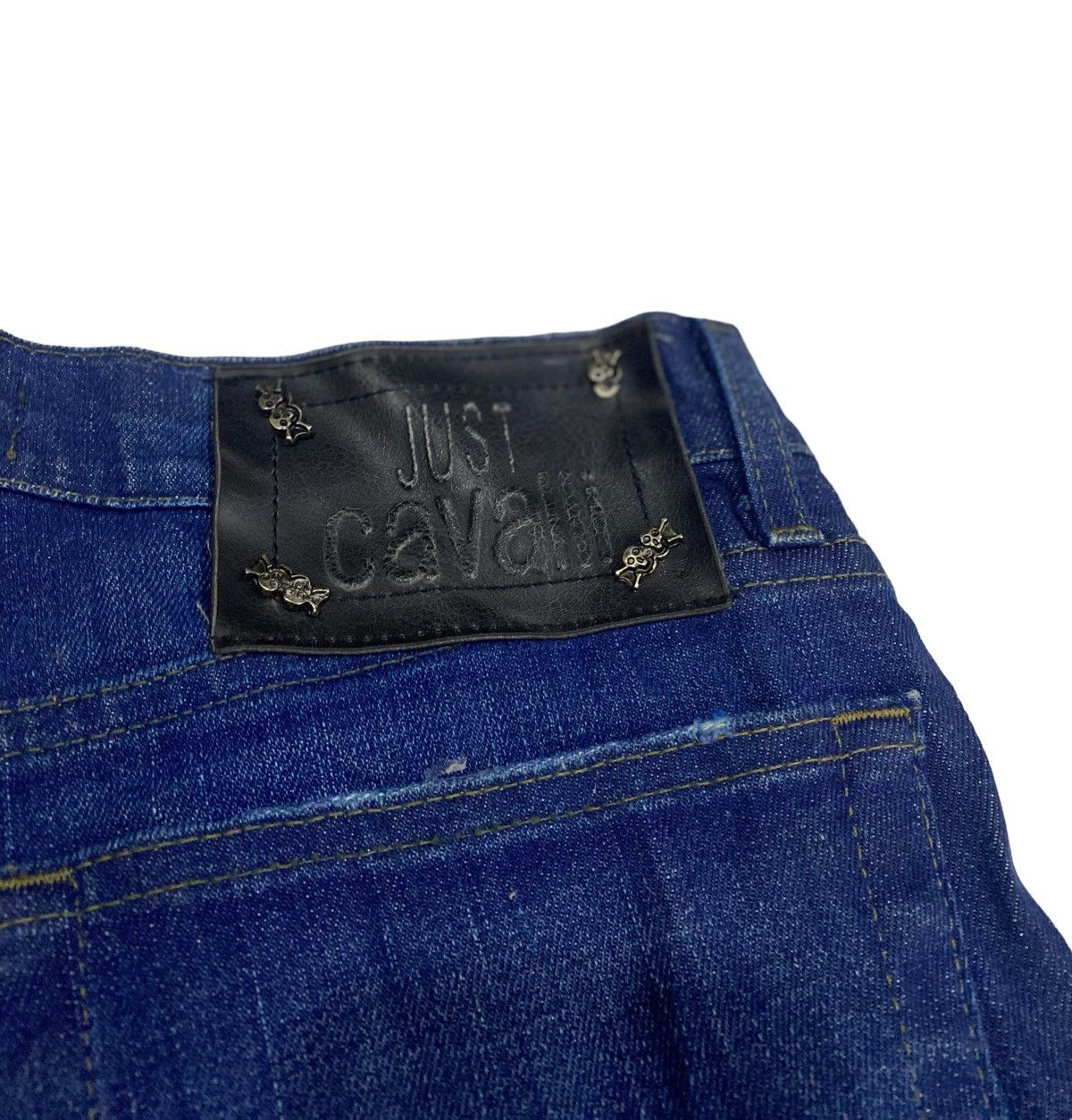 Roberto Cavalli Rare JUST CAVALLI indigo blue flared denim Size 30" / US 8 / IT 44 - 9 Thumbnail