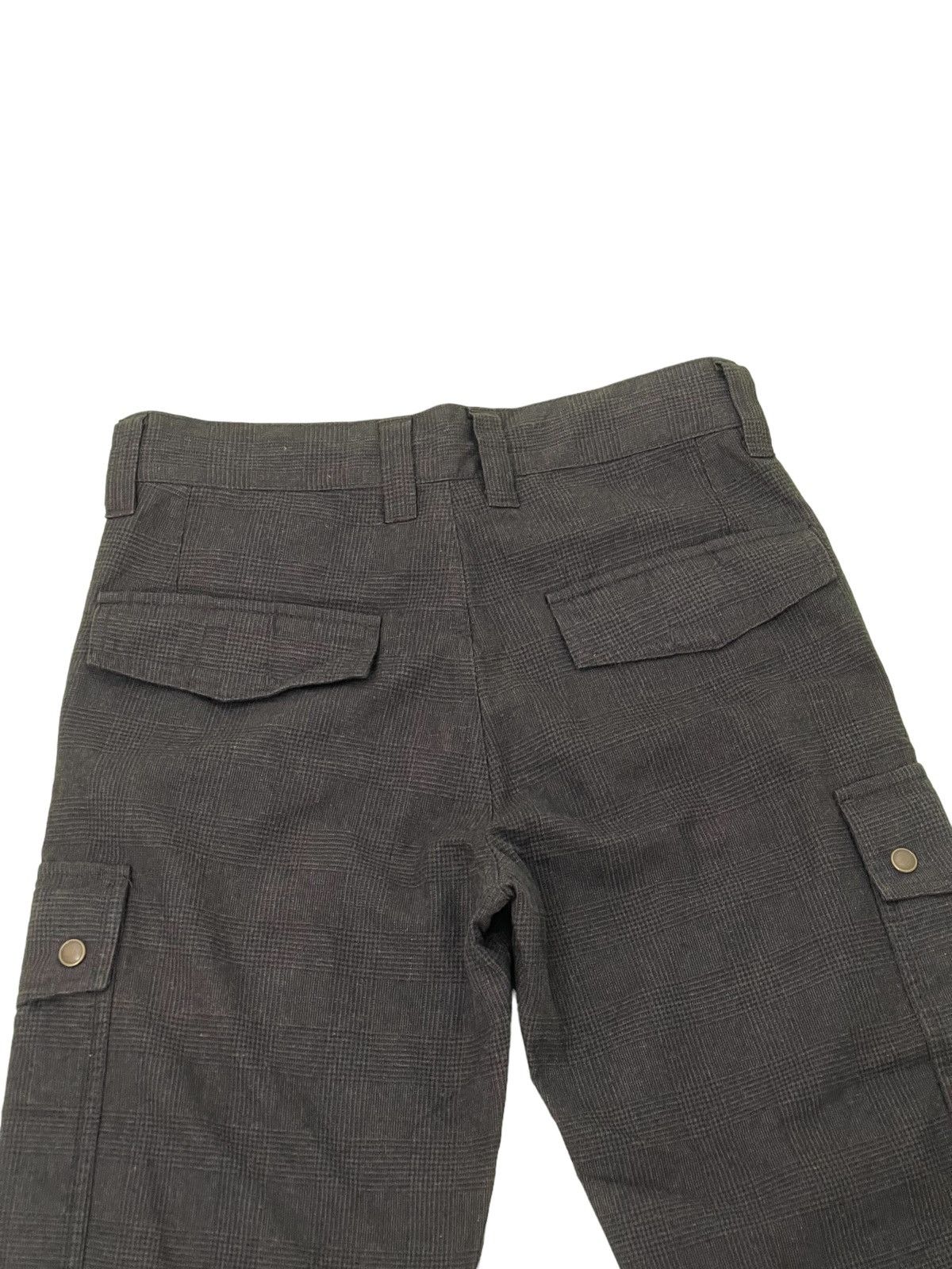 Japanese Brand Abahouse Cargo Pant Wool Blended Plaid Loose 3🟦7 Size US 30 / EU 46 - 17 Thumbnail