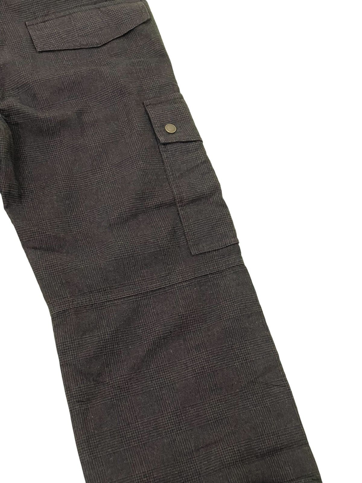 Japanese Brand Abahouse Cargo Pant Wool Blended Plaid Loose 3🟦7 Size US 30 / EU 46 - 16 Thumbnail