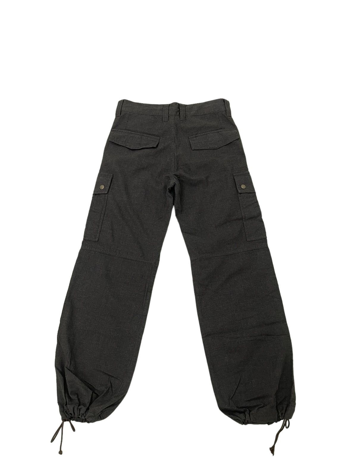 Japanese Brand Abahouse Cargo Pant Wool Blended Plaid Loose 3🟦7 Size US 30 / EU 46 - 10 Thumbnail