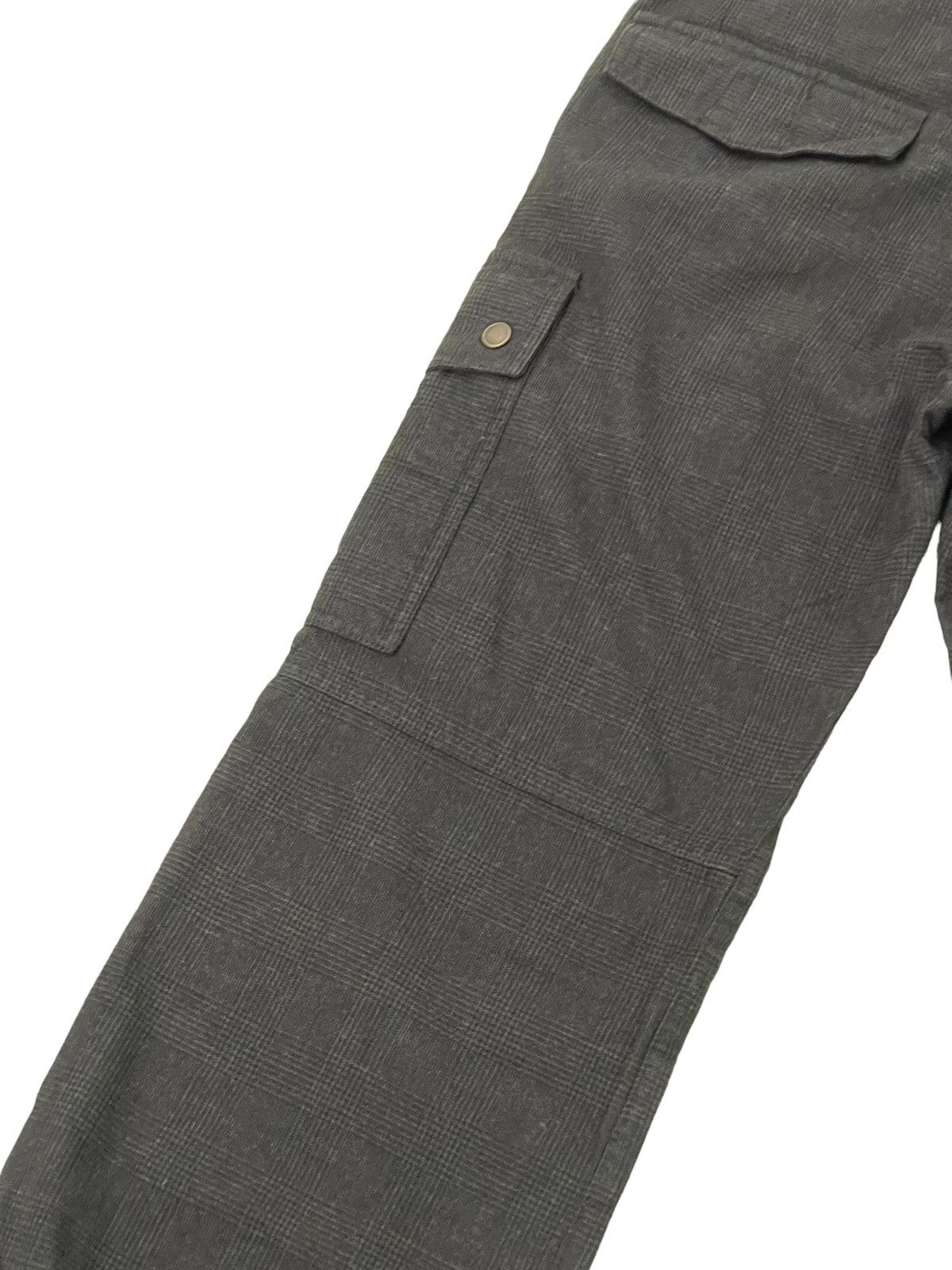 Japanese Brand Abahouse Cargo Pant Wool Blended Plaid Loose 3🟦7 Size US 30 / EU 46 - 15 Thumbnail