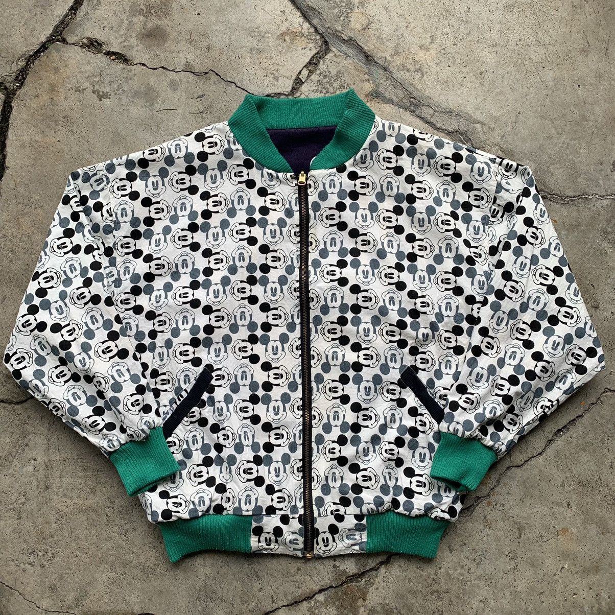 Disney Mickey Mouse vintage reversible bomber style ovp jacket Size US M / EU 48-50 / 2 - 14 Thumbnail