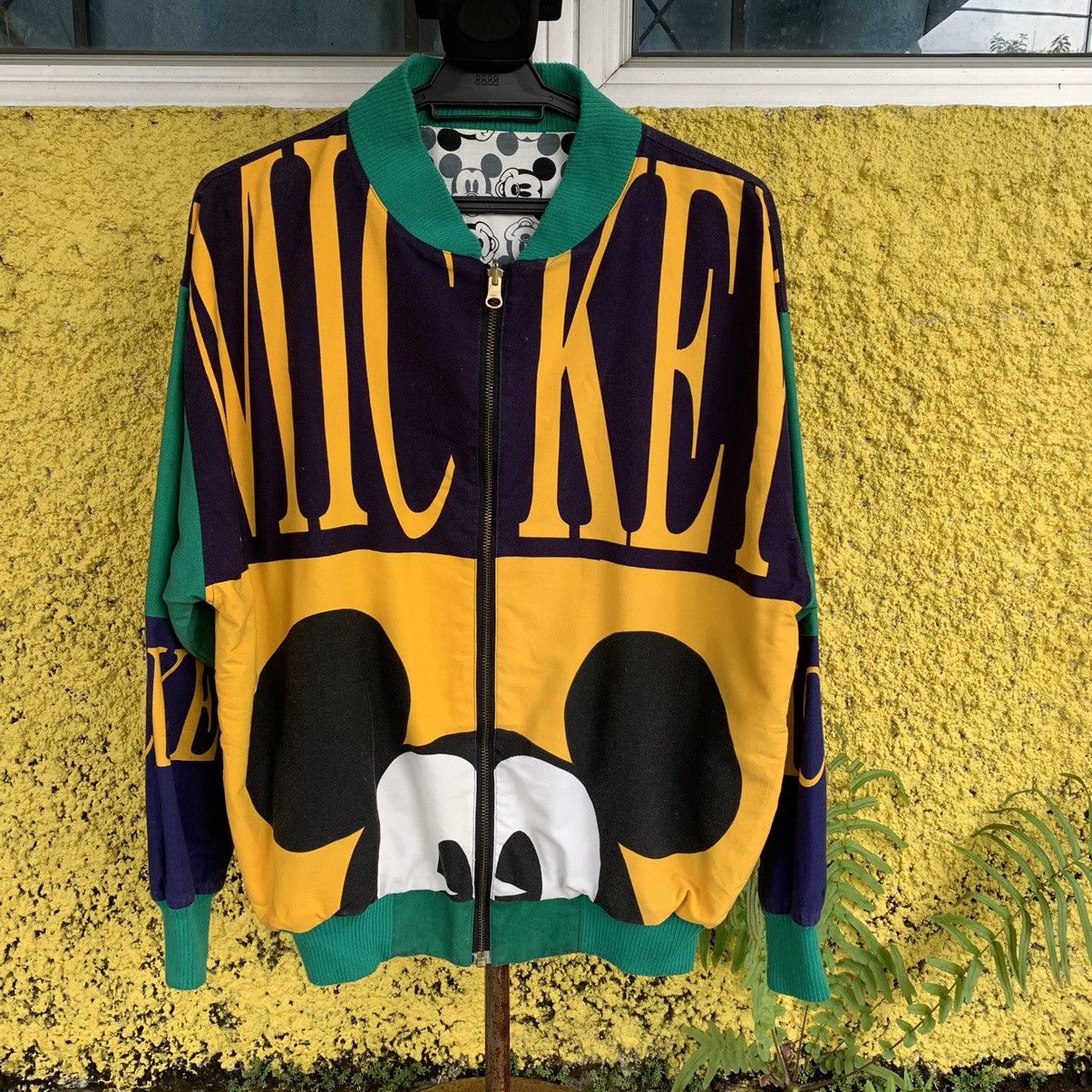 Disney Mickey Mouse vintage reversible bomber style ovp jacket Size US M / EU 48-50 / 2 - 3 Thumbnail