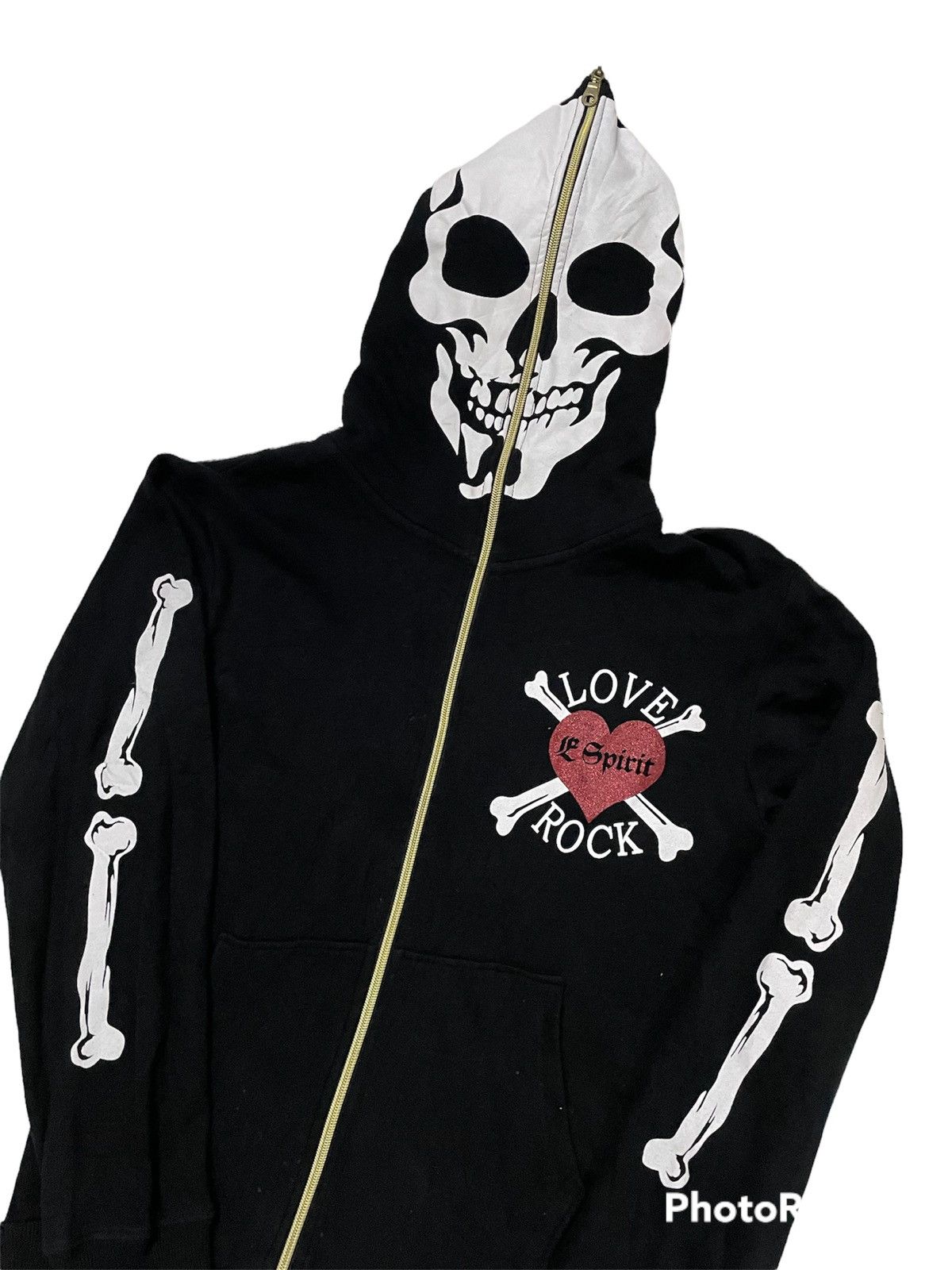 Designer × LRG × Seditionaries ☠️Dangerous Warning Skeletons Full Zip Hoodie Size US M / EU 48-50 / 2 - 2 Thumbnail