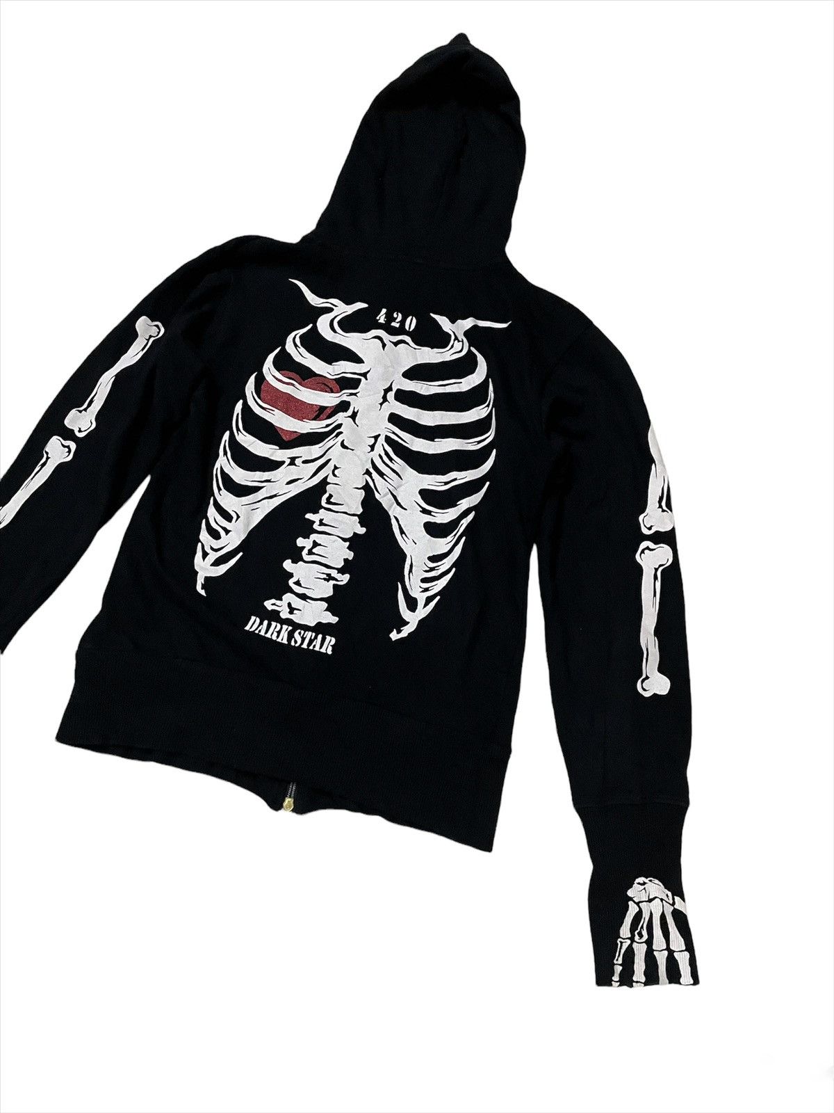 Designer × LRG × Seditionaries ☠️Dangerous Warning Skeletons Full Zip Hoodie Size US M / EU 48-50 / 2 - 4 Thumbnail