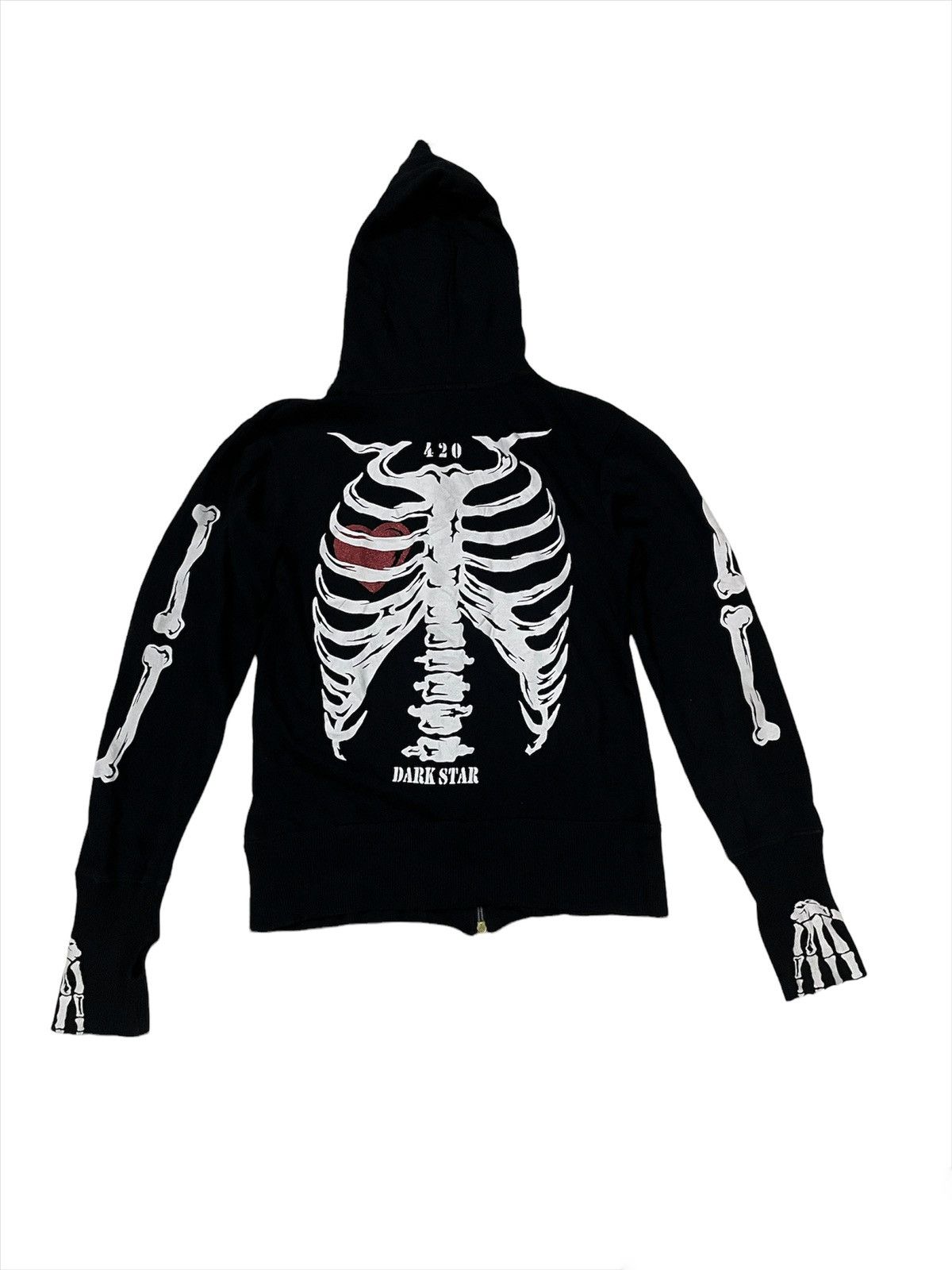 Designer × LRG × Seditionaries ☠️Dangerous Warning Skeletons Full Zip Hoodie Size US M / EU 48-50 / 2 - 5 Thumbnail