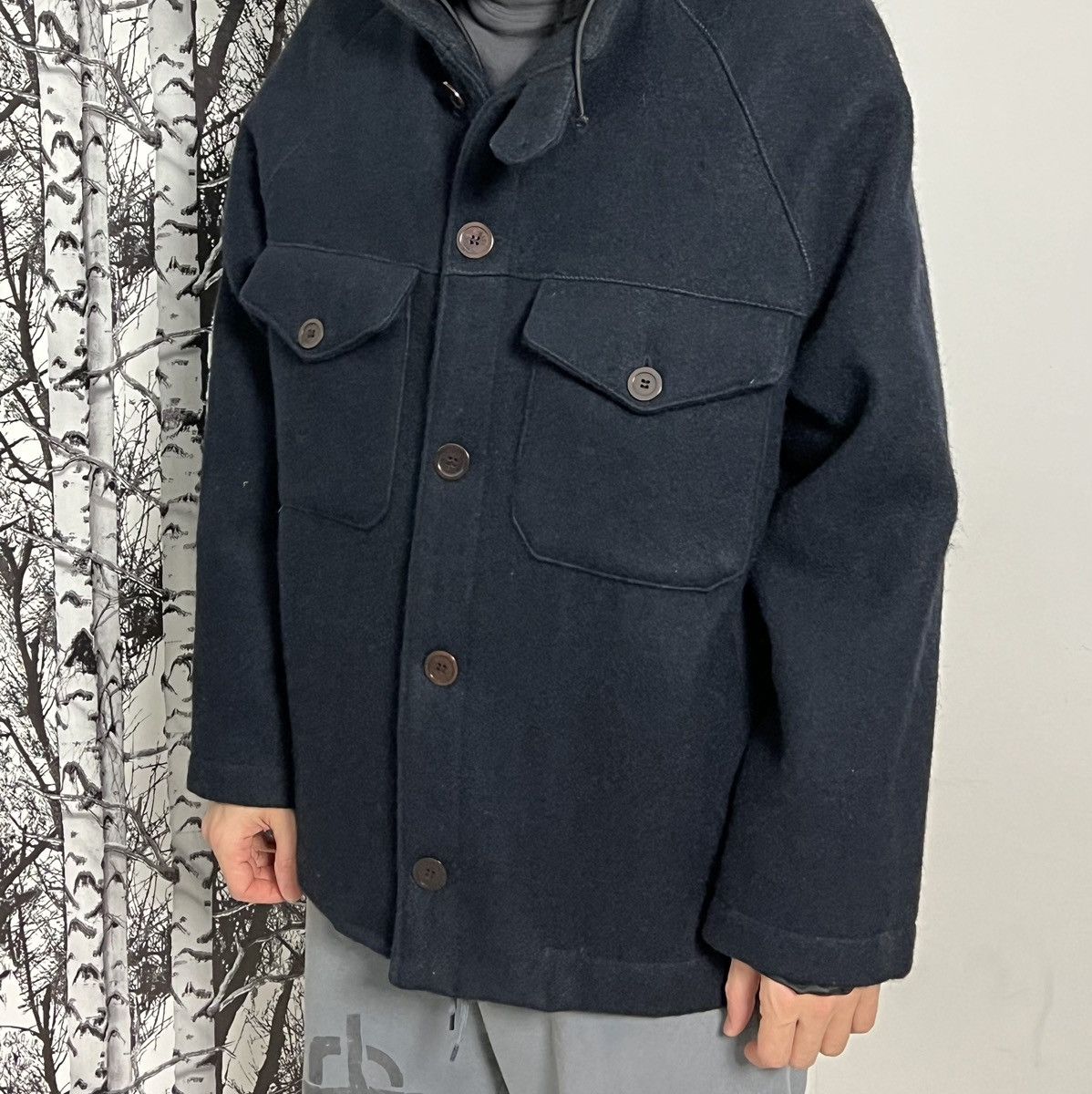 Massimo Osti massimo osti 90s y2k wool jacket stone island like Size US L / EU 52-54 / 3 - 15 Thumbnail