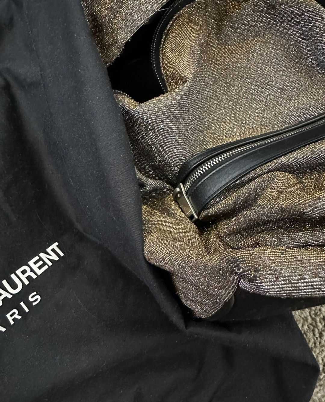 Saint Laurent Champagne Shoulder Bag