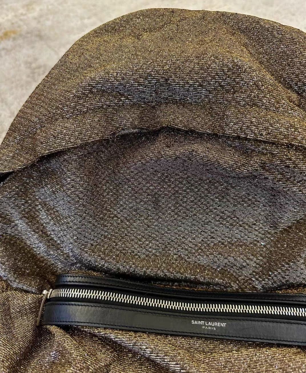 Saint Laurent Champagne Shoulder Bag