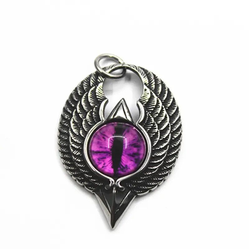 Jewelry Magic Eye Flying Eagle Pendant Necklace Size ONE SIZE - 3 Thumbnail