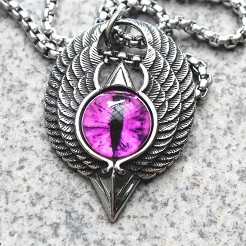 Jewelry Magic Eye Flying Eagle Pendant Necklace Size ONE SIZE - 4 Thumbnail