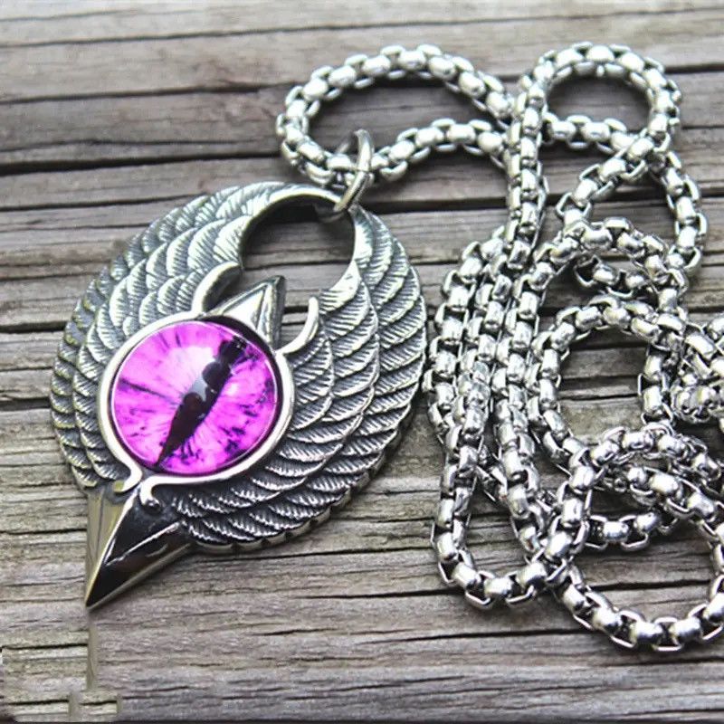 Jewelry Magic Eye Flying Eagle Pendant Necklace Size ONE SIZE - 2 Thumbnail