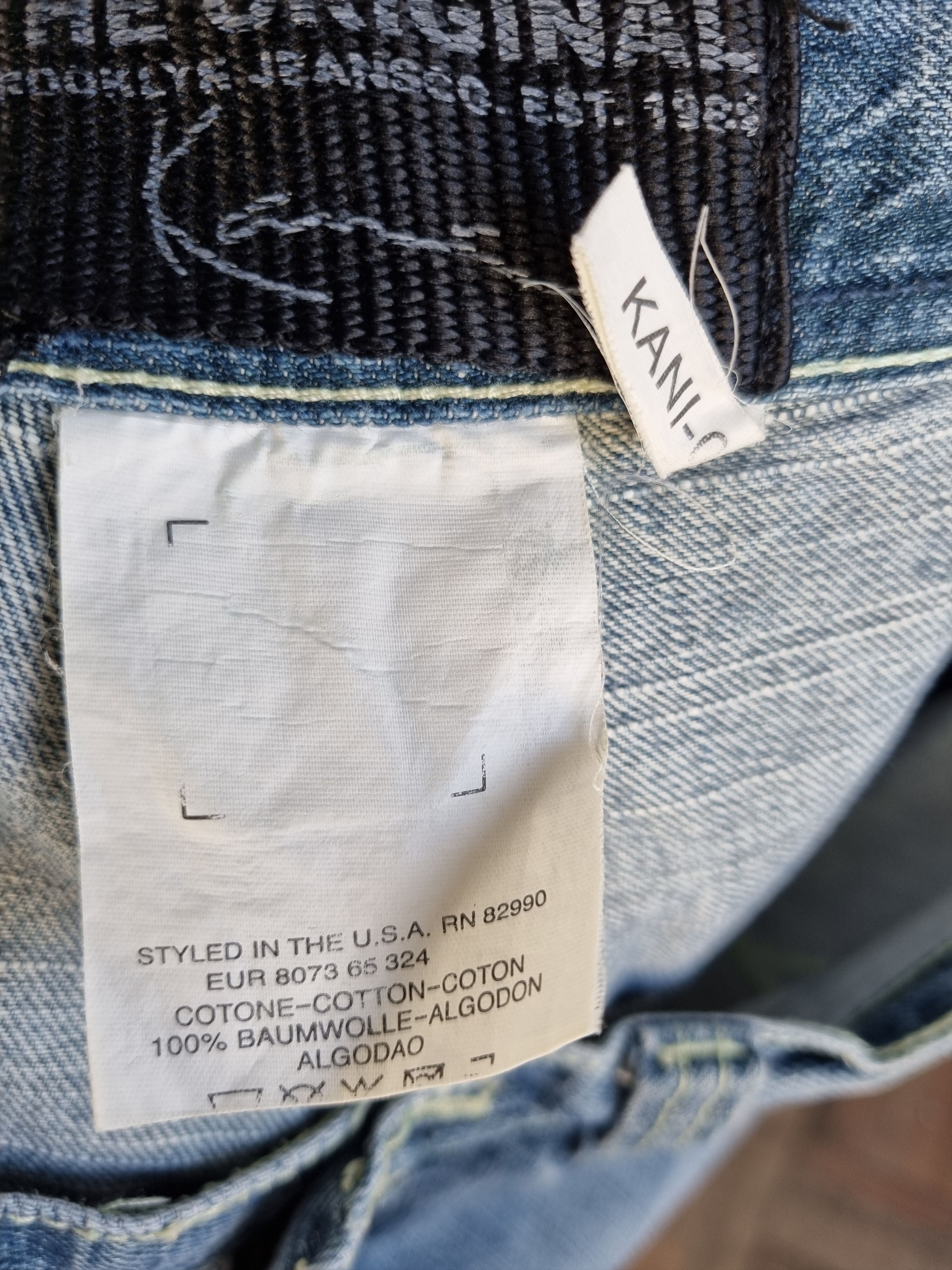 Karl Kani × Rap Tees 90s Baggy KARL KANI Stone Washed Vintage Jeans Size US 32 / EU 48 - 12 Thumbnail