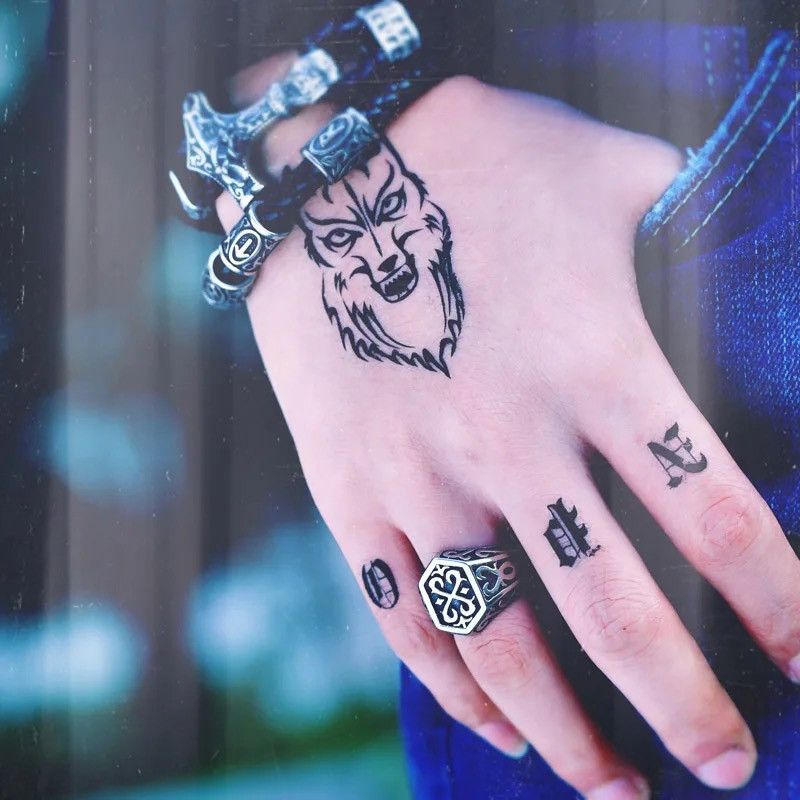 Jewelry Rune Letter Odin Amulet Signet Ring Size ONE SIZE - 1 Thumbnail