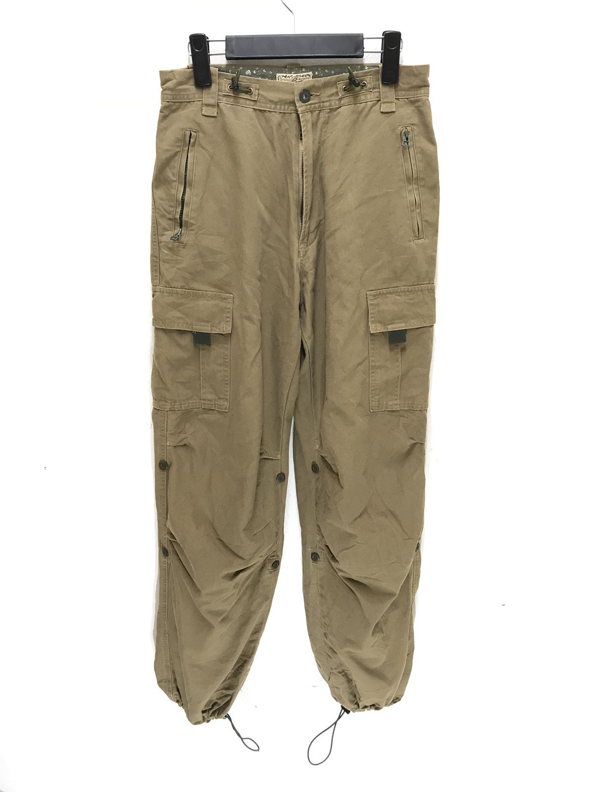 Japanese Brand Sunny Clouds Cargo Pant Baggy Wide Adjustable Waist Size US 28 / EU 44 - 1 Thumbnail