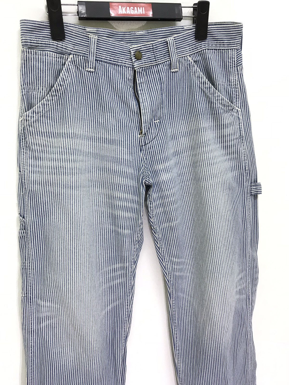Lee Hickory Workwear Pant Lee Cropped Style Size US 31 - 5 Thumbnail