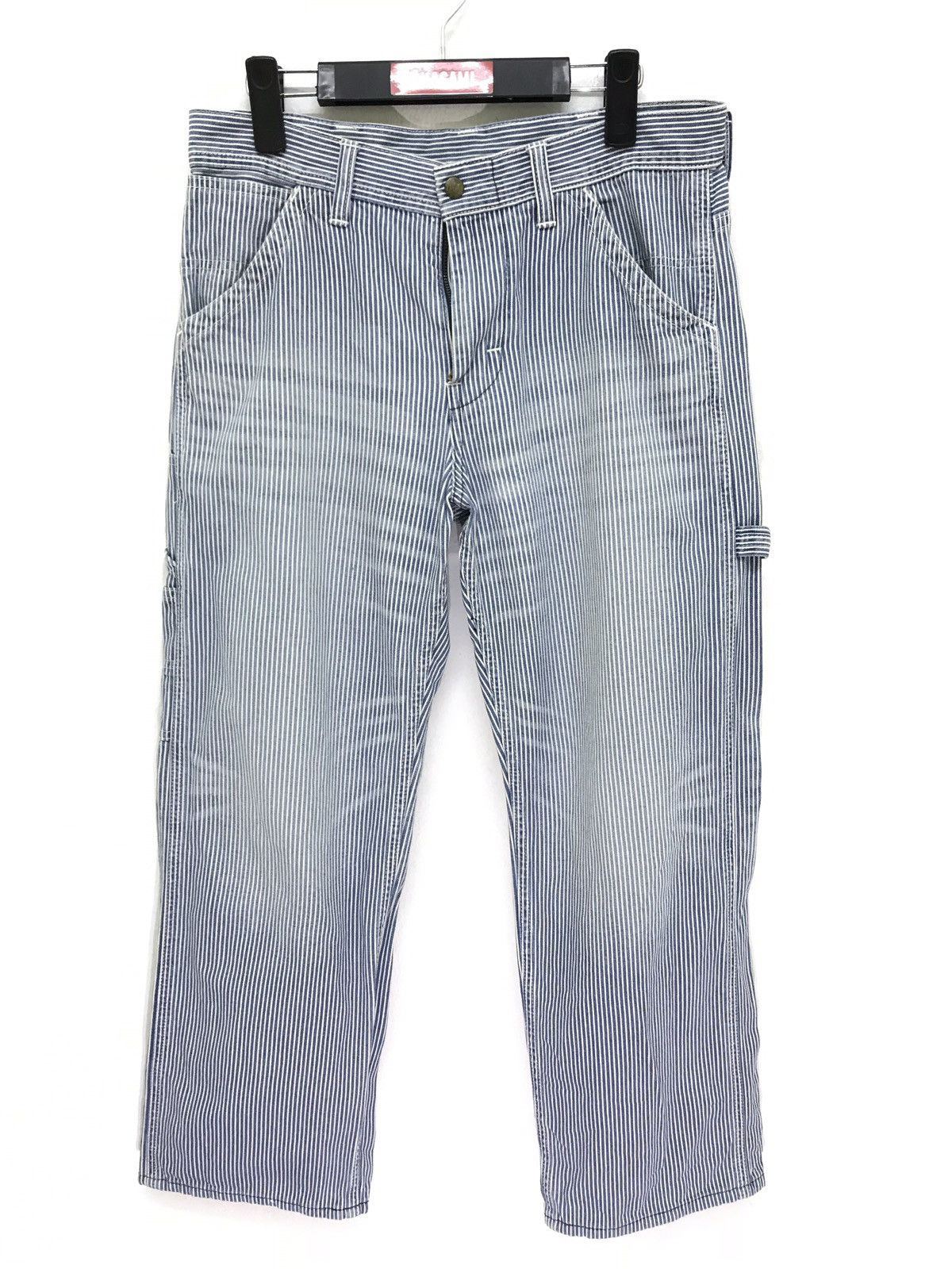 Lee Hickory Workwear Pant Lee Cropped Style Size US 31 - 3 Thumbnail