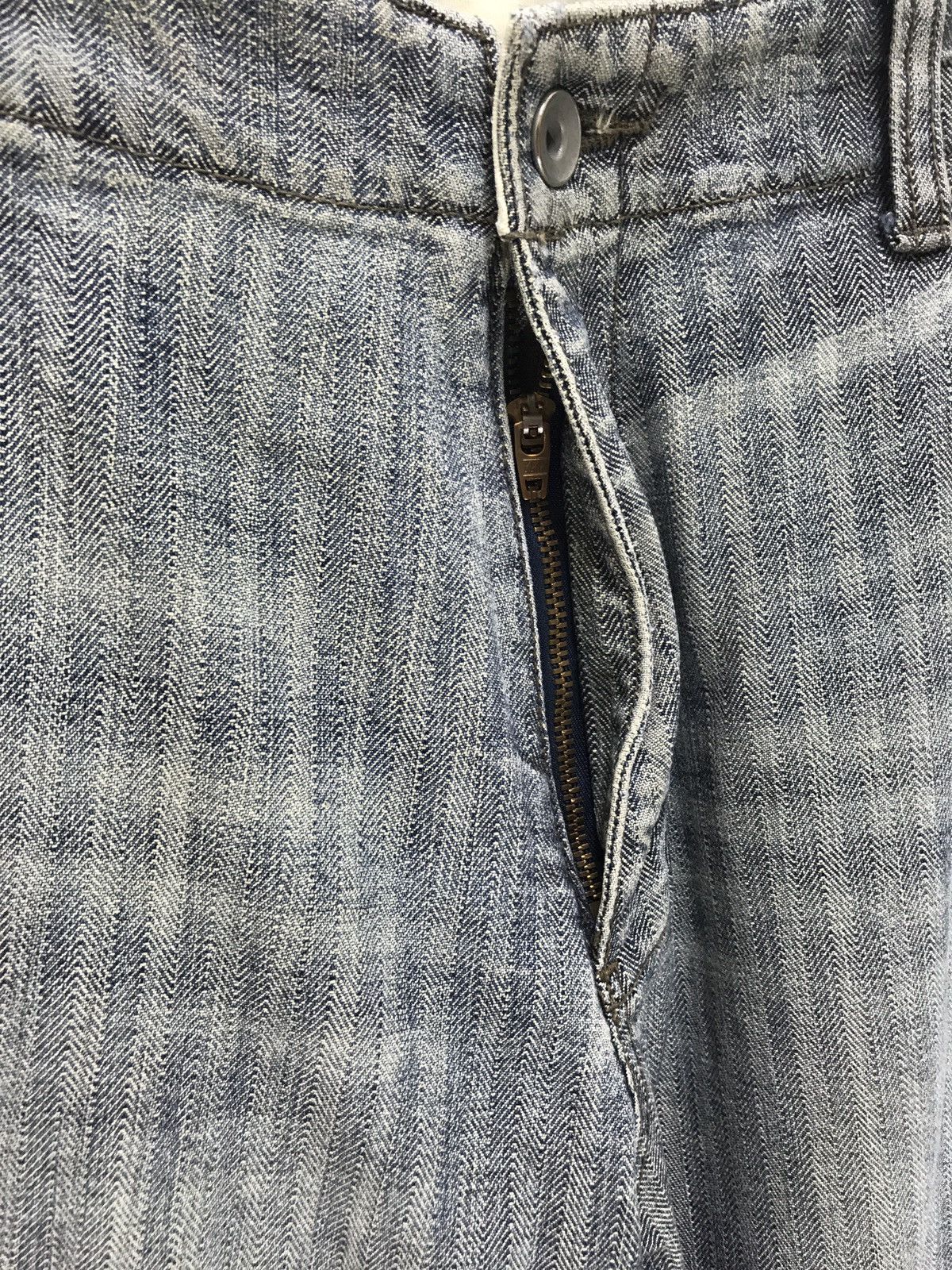 Japanese Brand Global Work Herringbones Striped Cargo Denim Regular Size US 30 / EU 46 - 4 Thumbnail