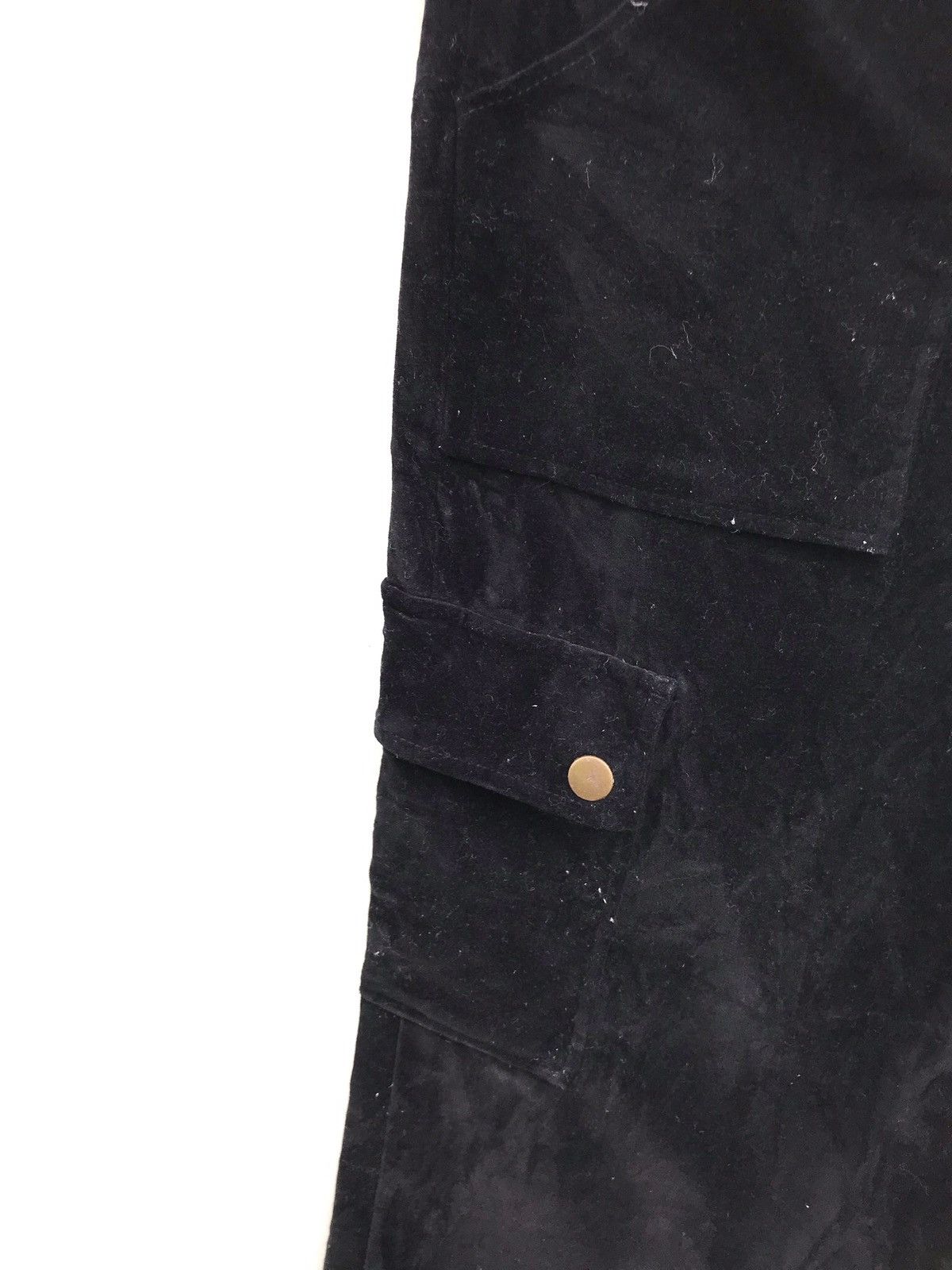 Japanese Brand × Velvet Japanese Brand étoffer Black Cropped Cargo Wide Leg Pants Size US 33 - 6 Thumbnail