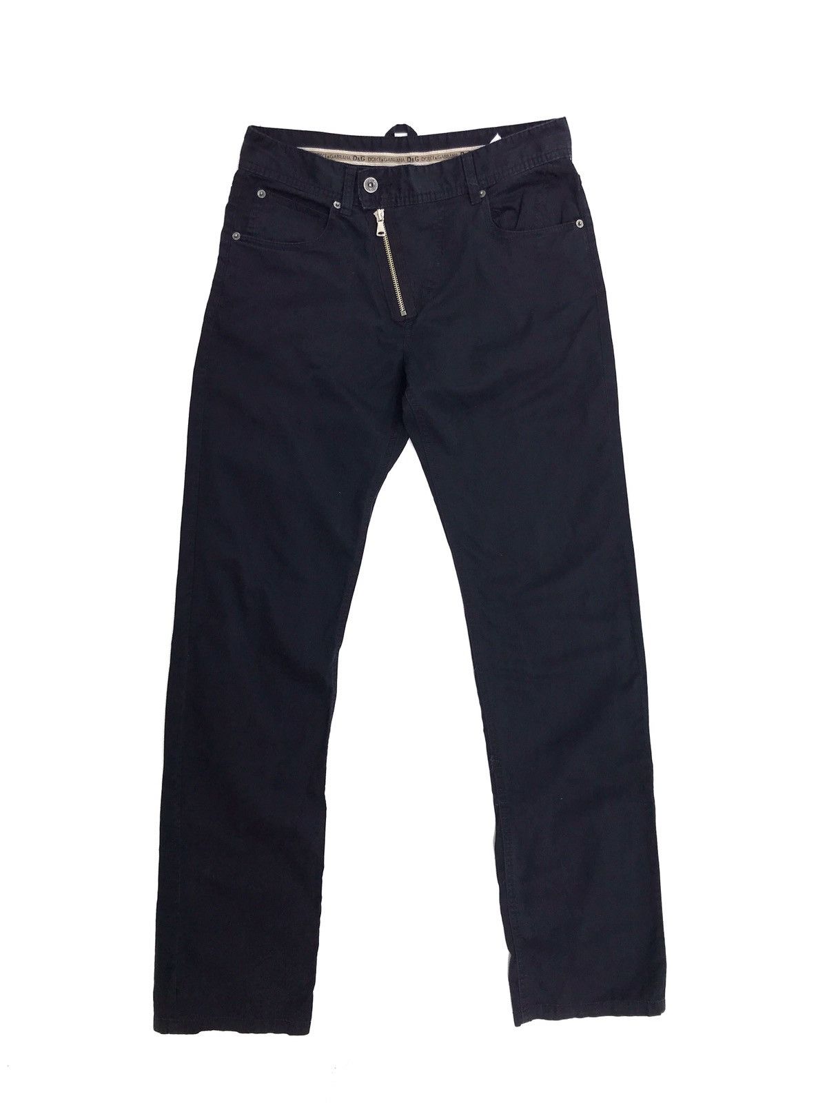 Dolce & Gabbana Dolce & Gabbana Bondage Zipper Back Pocket Logo Pants Size US 30 / EU 46 - 1 Thumbnail