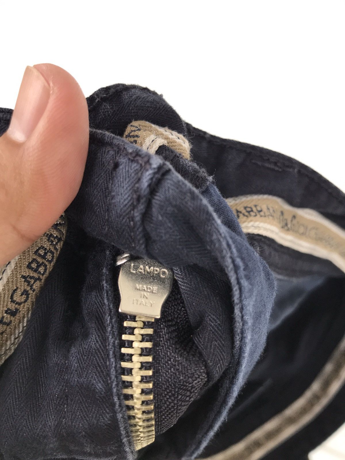 Dolce & Gabbana Dolce & Gabbana Bondage Zipper Back Pocket Logo Pants Size US 30 / EU 46 - 10 Thumbnail