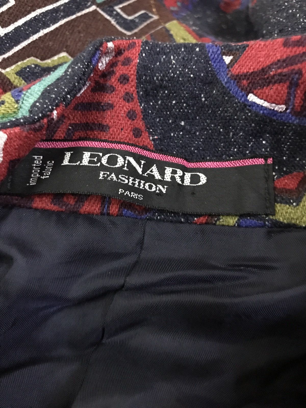 Leonard Paris Vintage Leonard Paris Multicolour Bandana Denim Jacket Size US S / EU 44-46 / 1 - 5 Thumbnail
