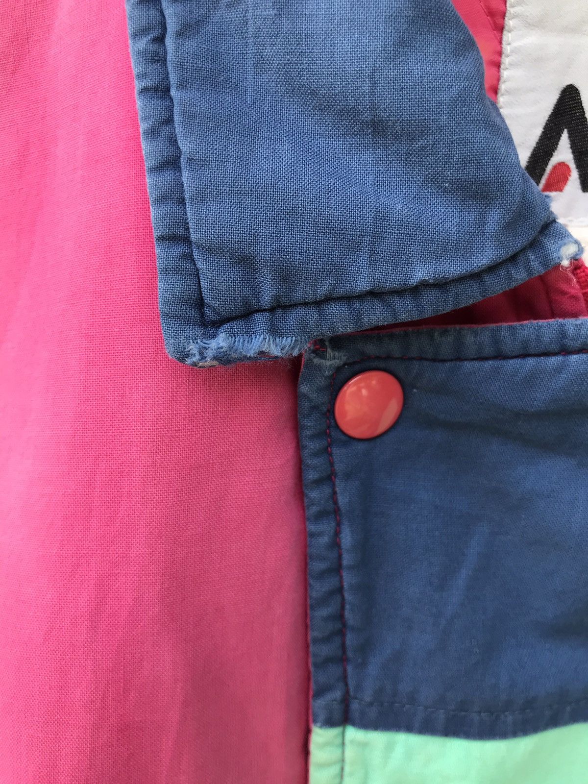 Kansai Yamamoto × Vintage Vintage 70s Kansai Sport Multicolour Button Bomber Jacket Size US M / EU 48-50 / 2 - 14 Thumbnail