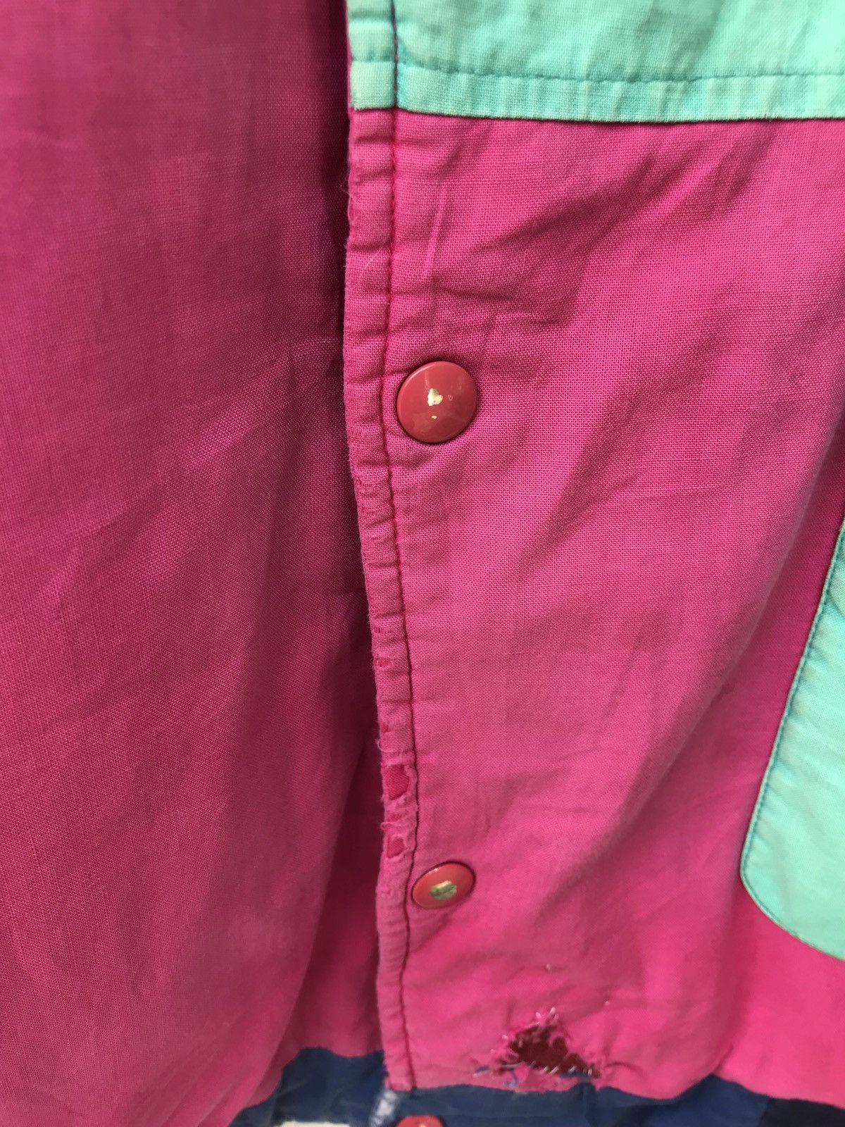 Kansai Yamamoto × Vintage Vintage 70s Kansai Sport Multicolour Button Bomber Jacket Size US M / EU 48-50 / 2 - 11 Thumbnail