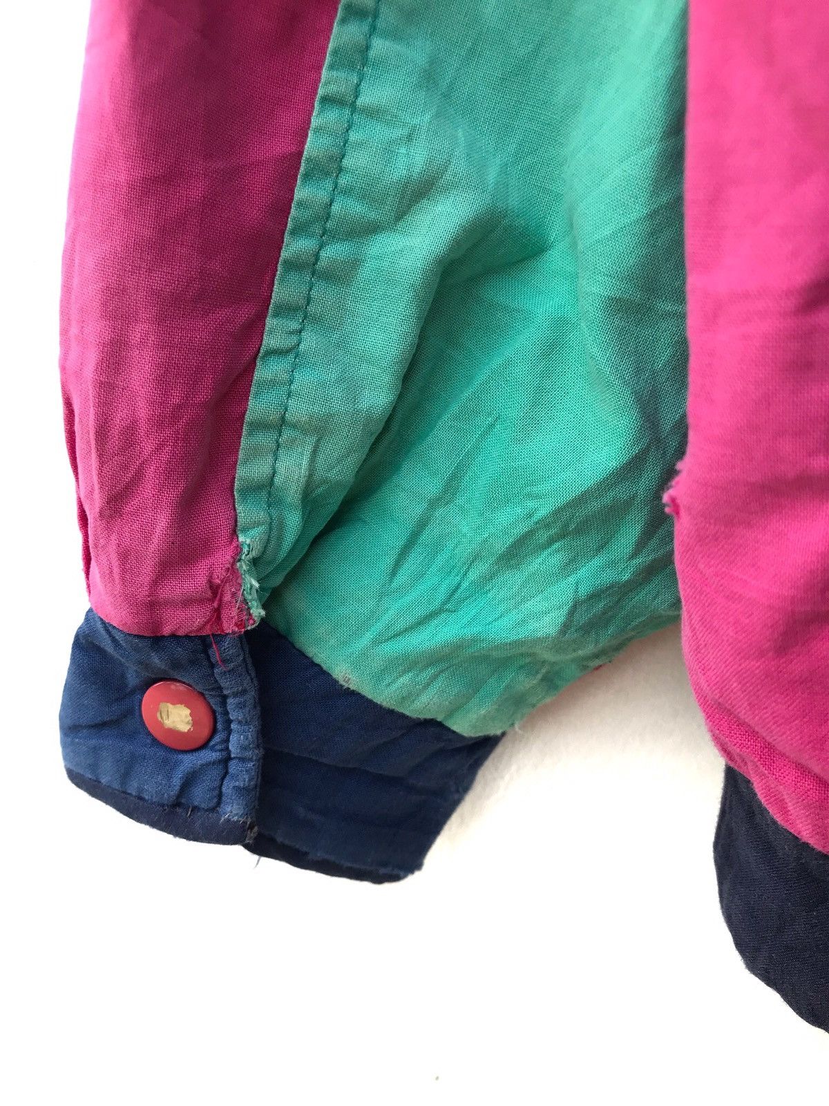 Kansai Yamamoto × Vintage Vintage 70s Kansai Sport Multicolour Button Bomber Jacket Size US M / EU 48-50 / 2 - 9 Thumbnail