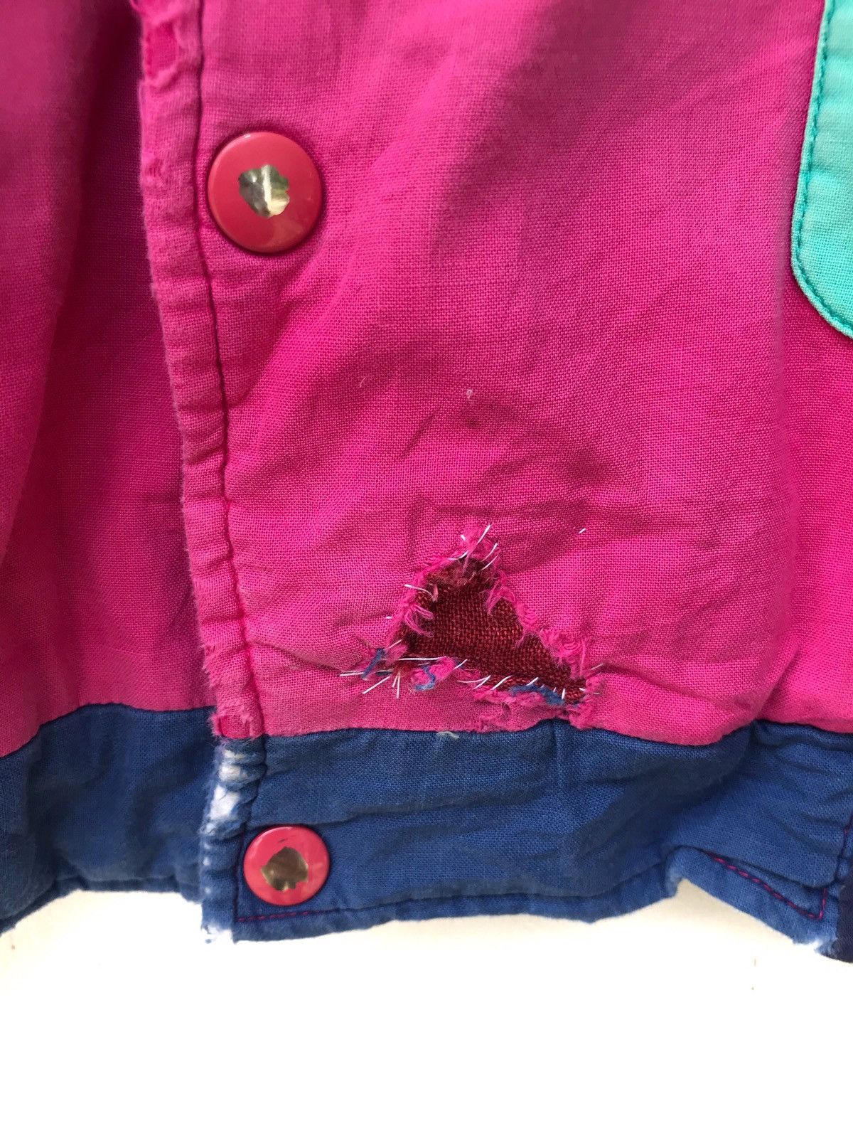 Kansai Yamamoto × Vintage Vintage 70s Kansai Sport Multicolour Button Bomber Jacket Size US M / EU 48-50 / 2 - 18 Thumbnail