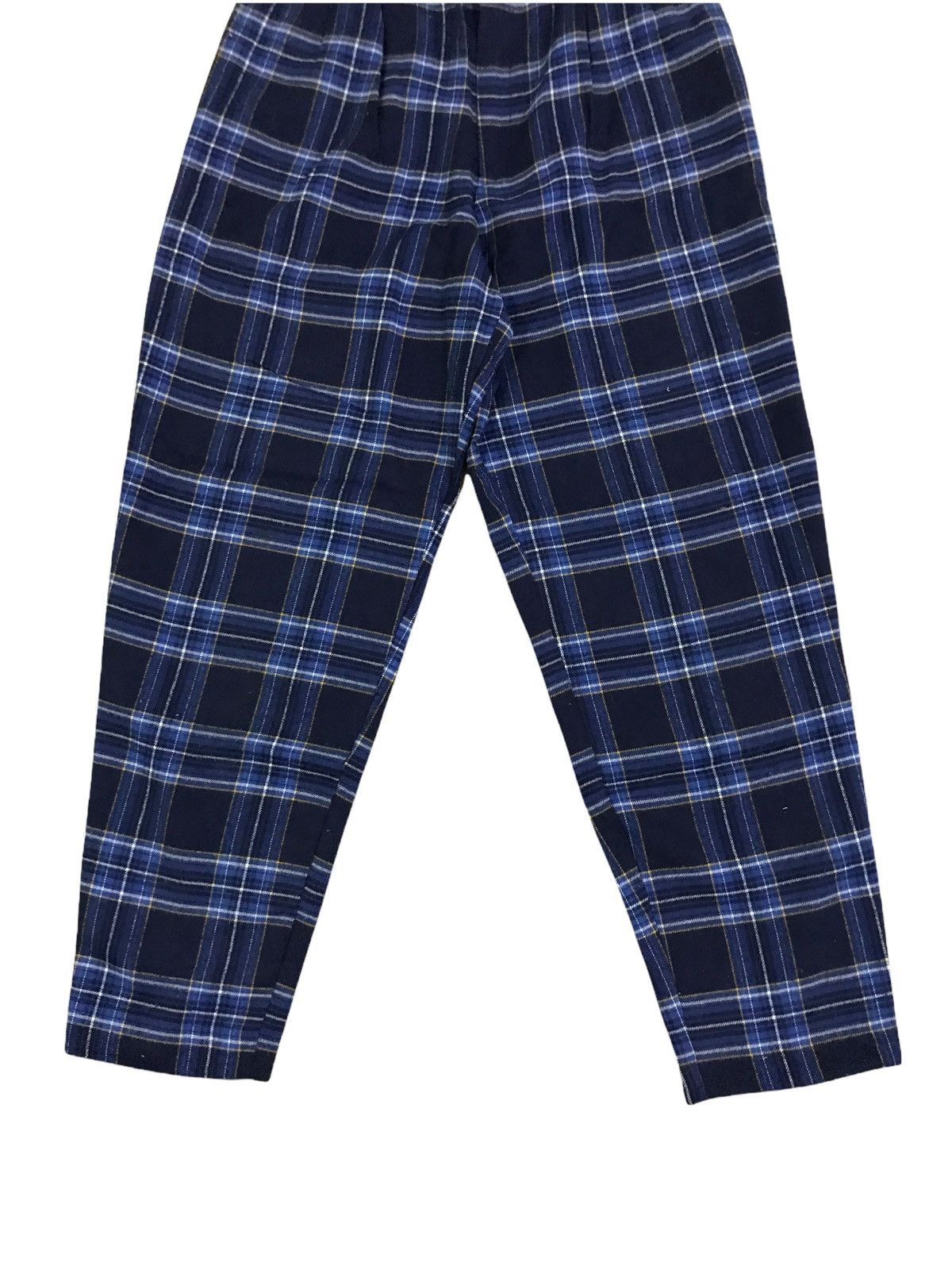 Japanese Brand × Vintage Vintage Japanese Brand Blue Tartan Checkered Plaid Pants Size US 26 / EU 42 - 5 Thumbnail
