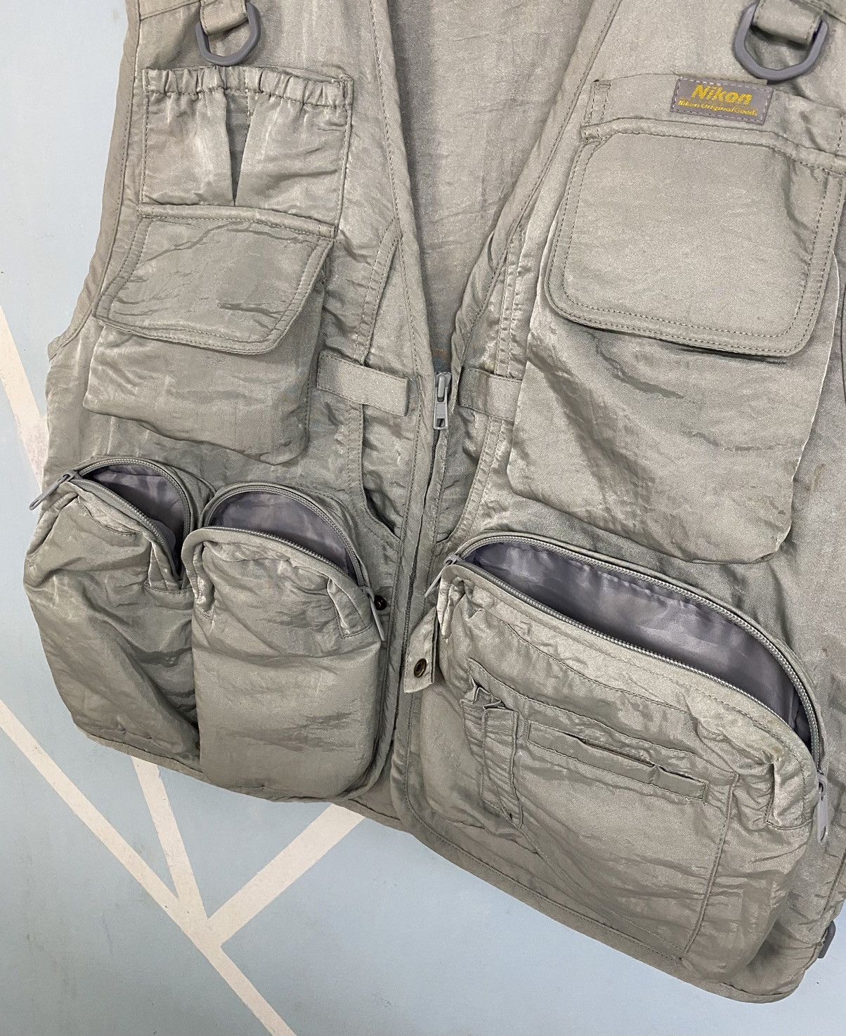 Nikon × Vintage Vintage Nikon Camera Japan Multi Pocket Parachute Cargo Vest Size US M / EU 48-50 / 2 - 4 Thumbnail