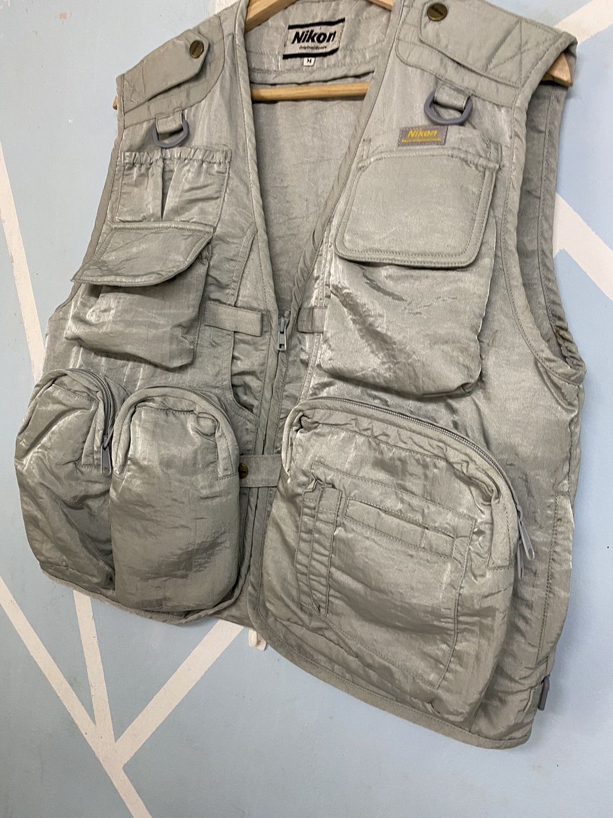 Nikon × Vintage Vintage Nikon Camera Japan Multi Pocket Parachute Cargo Vest Size US M / EU 48-50 / 2 - 5 Thumbnail