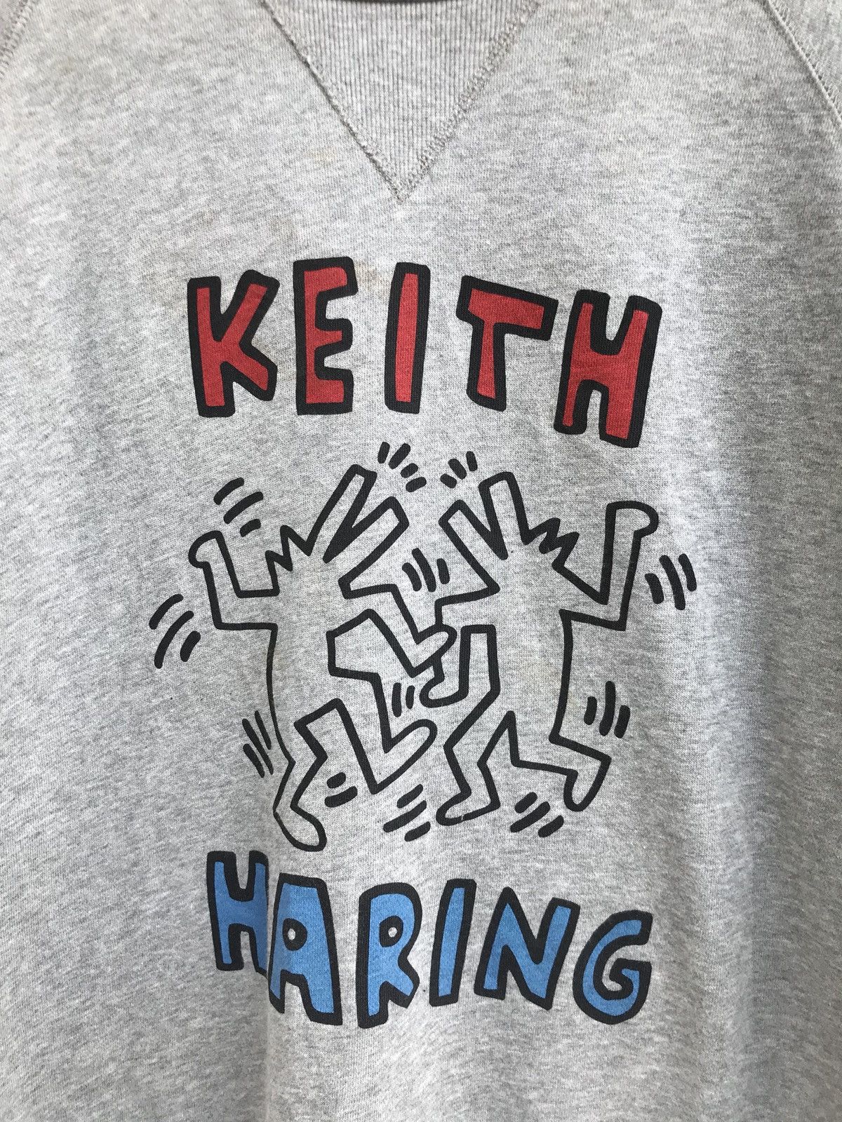 Keith Haring × Uniqlo Keith Haring Big Logo Crewneck Sweatshirt Size US L / EU 52-54 / 3 - 3 Thumbnail