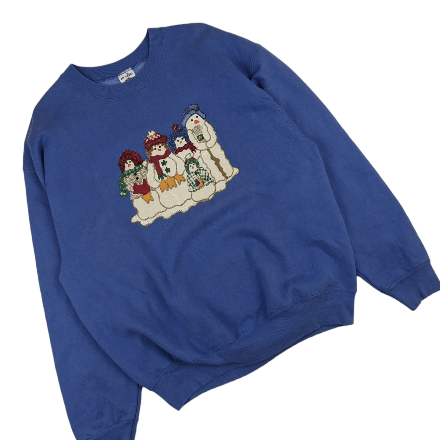 Vintage Vintage 90's MUSINGWEAR Christmas Snowman Jumper Sweatshirt Size US M / EU 48-50 / 2 - 3 Thumbnail
