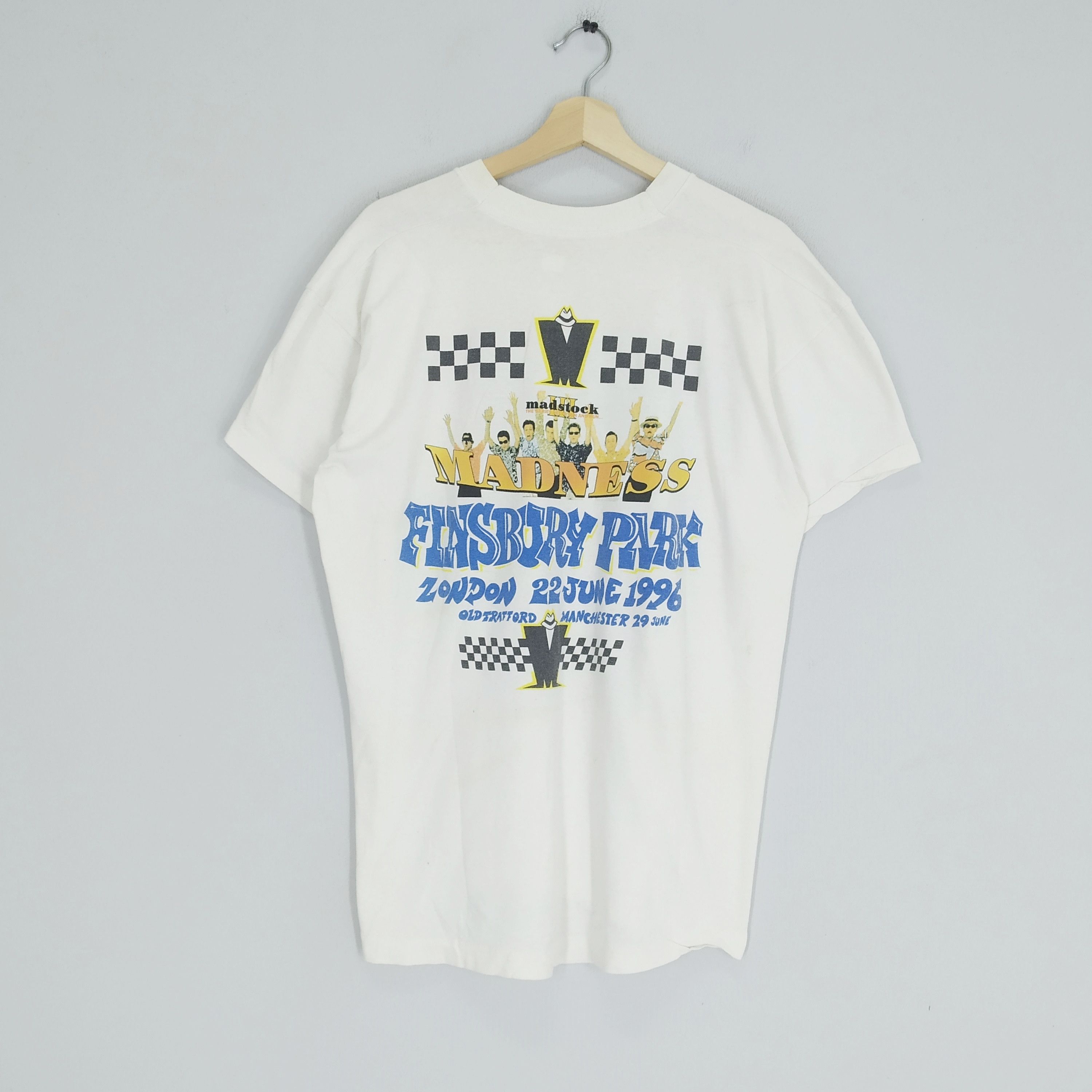 Band Tees Vintage 90s Madness English Ska Pop Rock Band Tour Music Size US XL / EU 56 / 4 - 2 Thumbnail